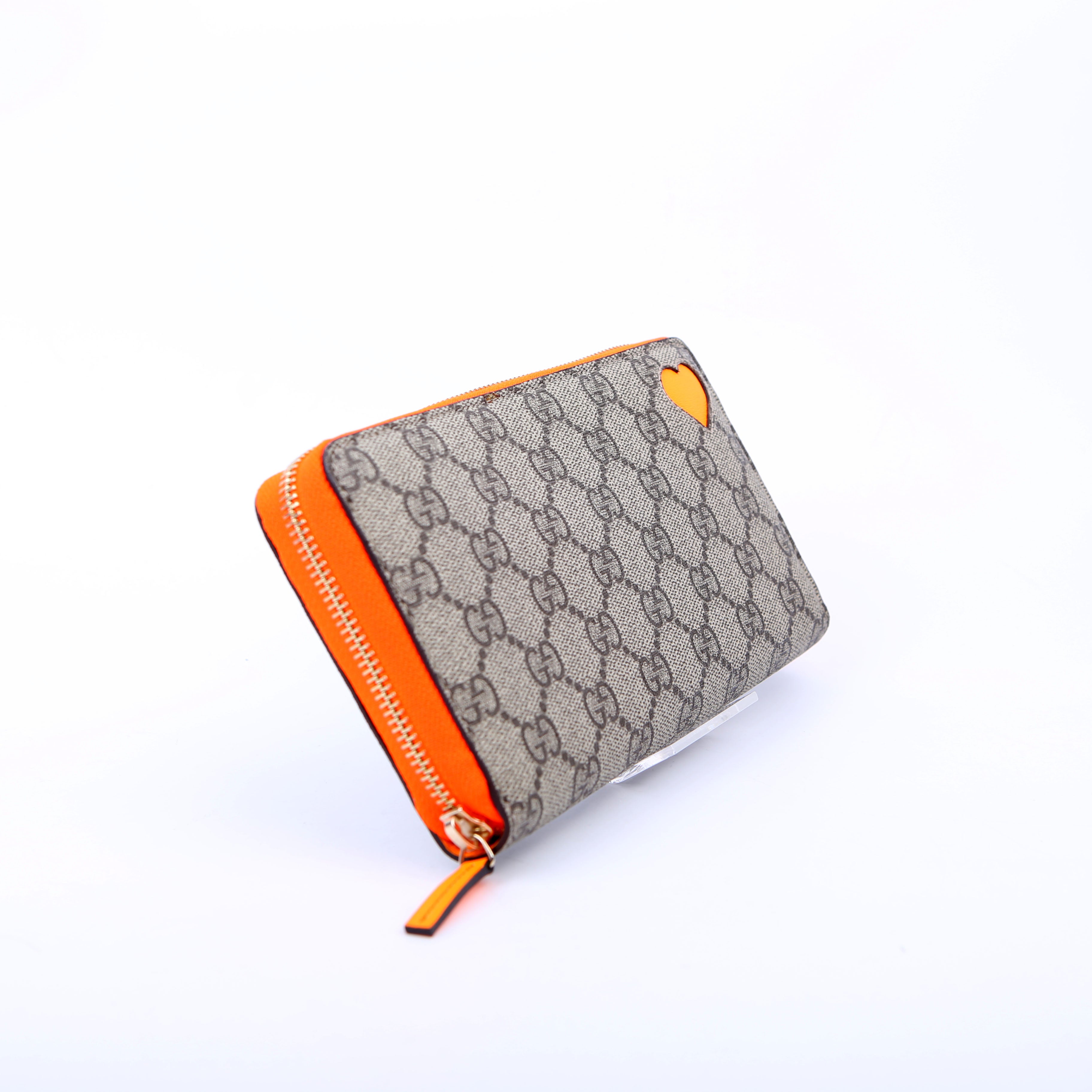 323224 GG Supreme Zip Around Wallet Orange
