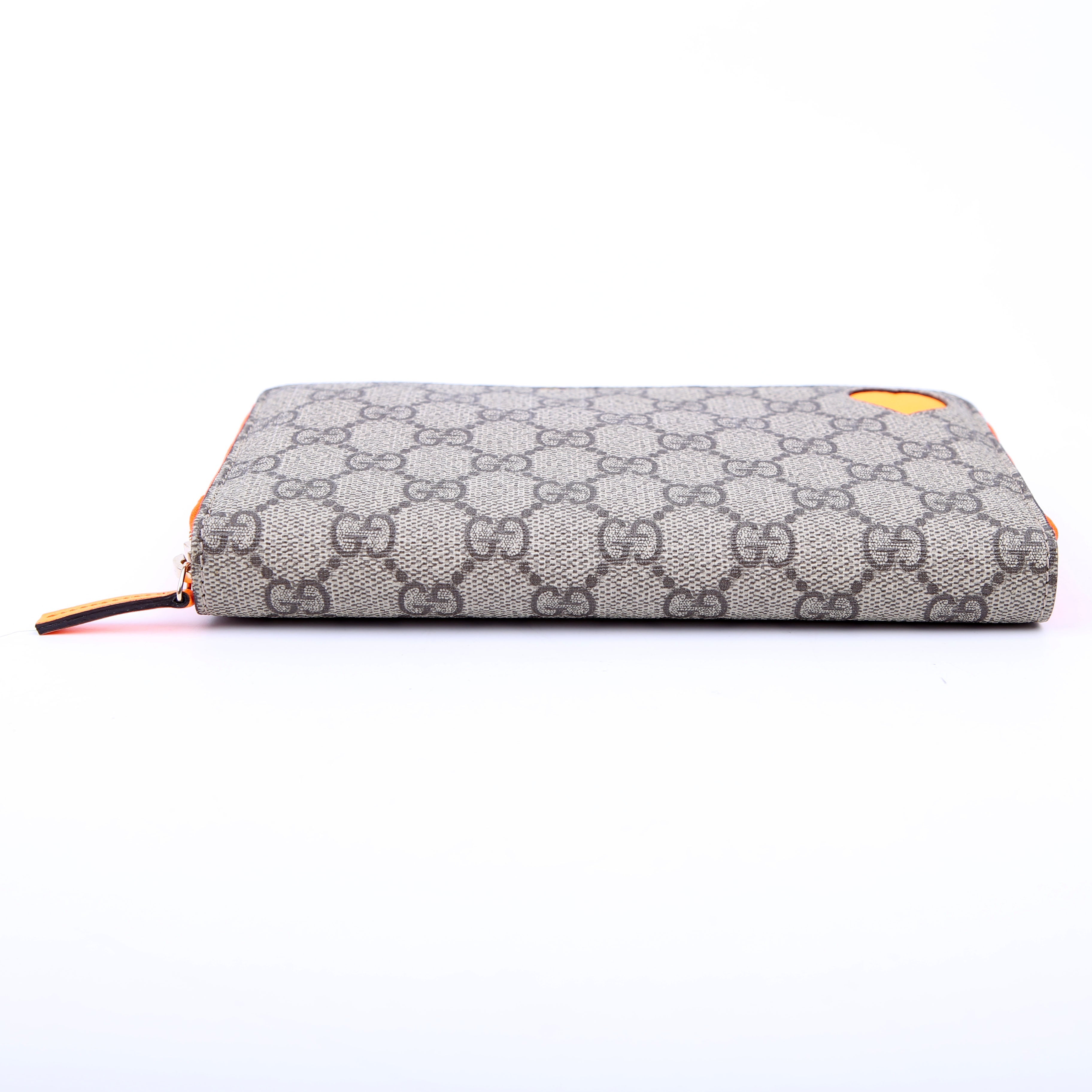 323224 GG Supreme Zip Around Wallet Orange