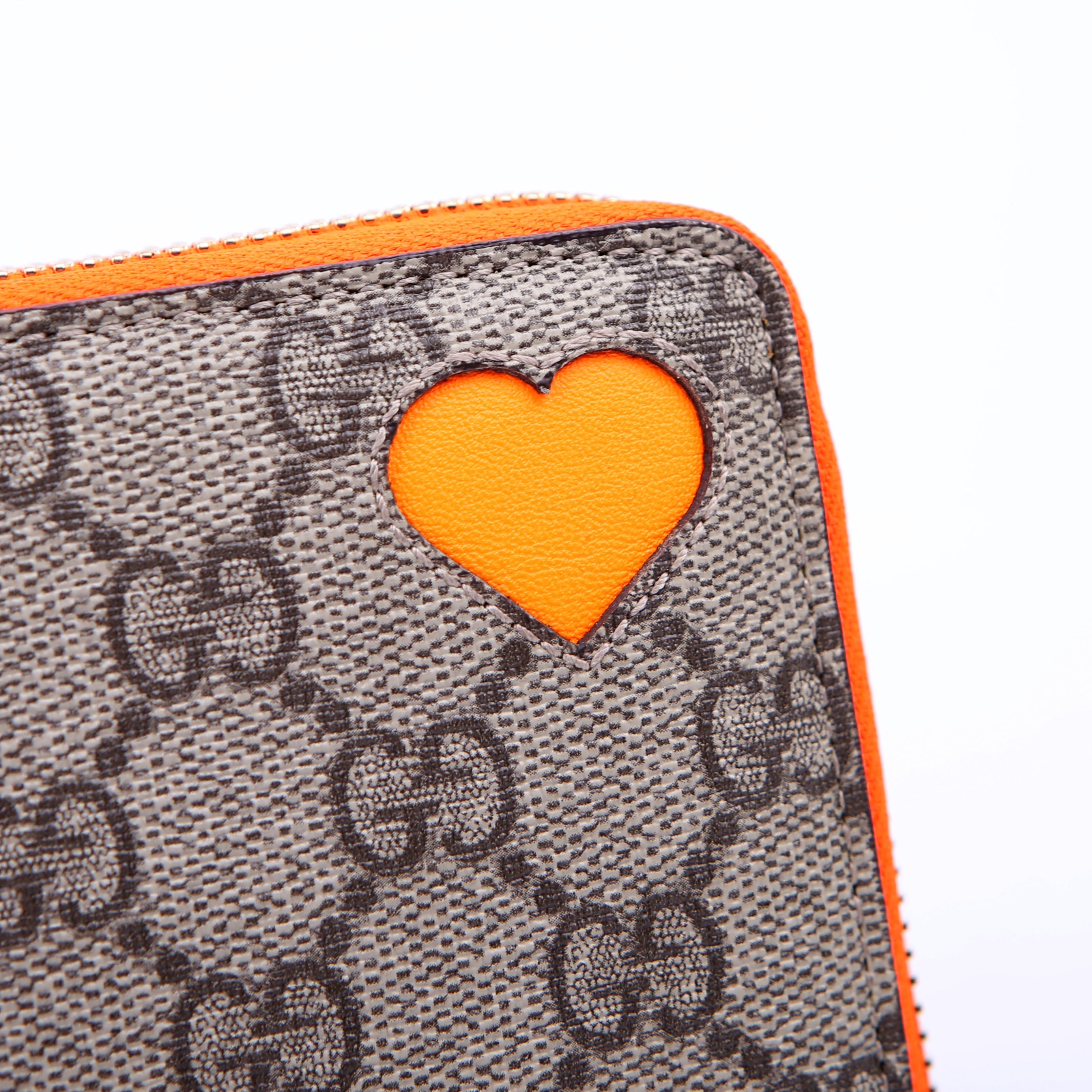 323224 GG Supreme Zip Around Wallet Orange
