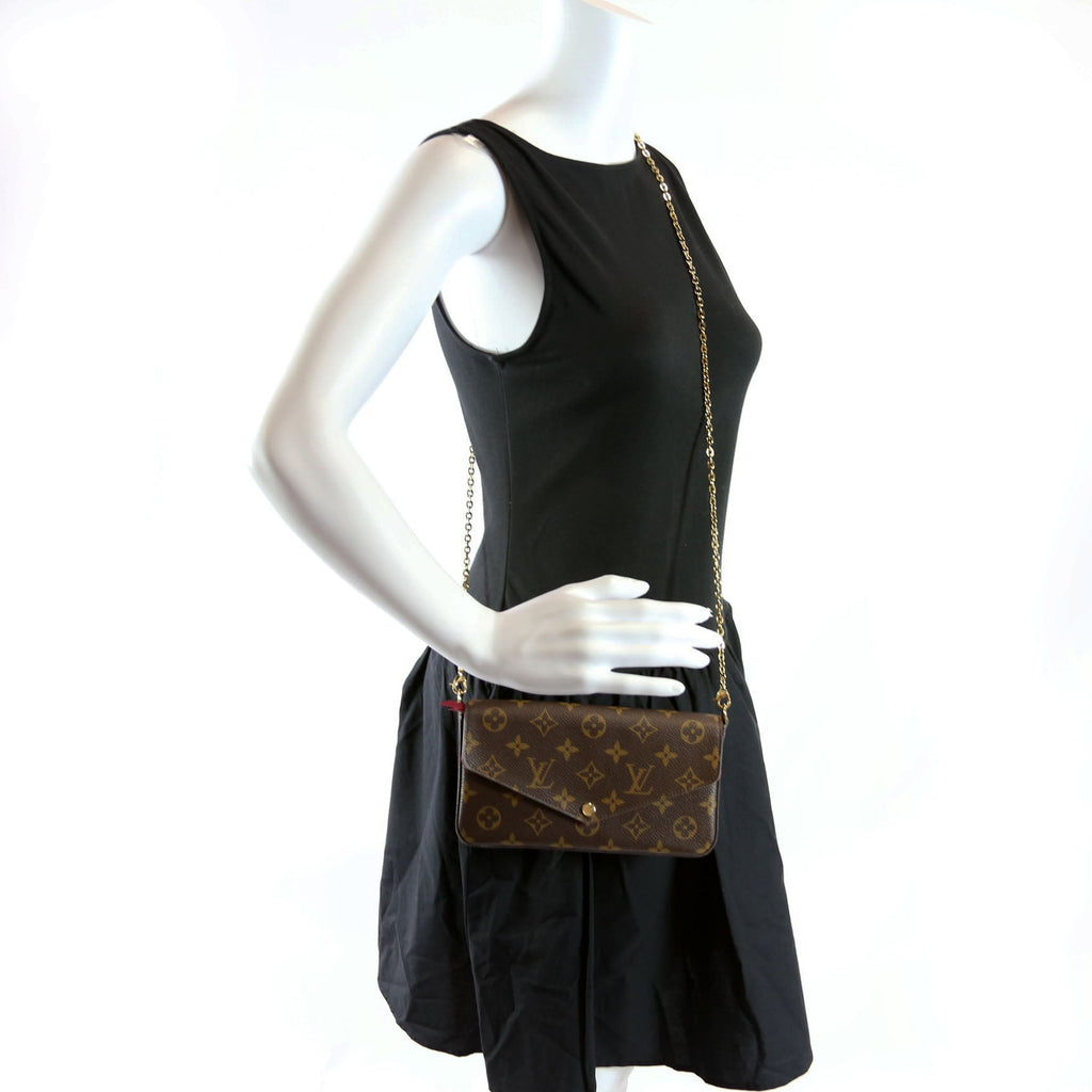 Pochette Felicie Monogram Berry