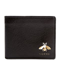 523664 Animalier Bee Leather Wallet Black