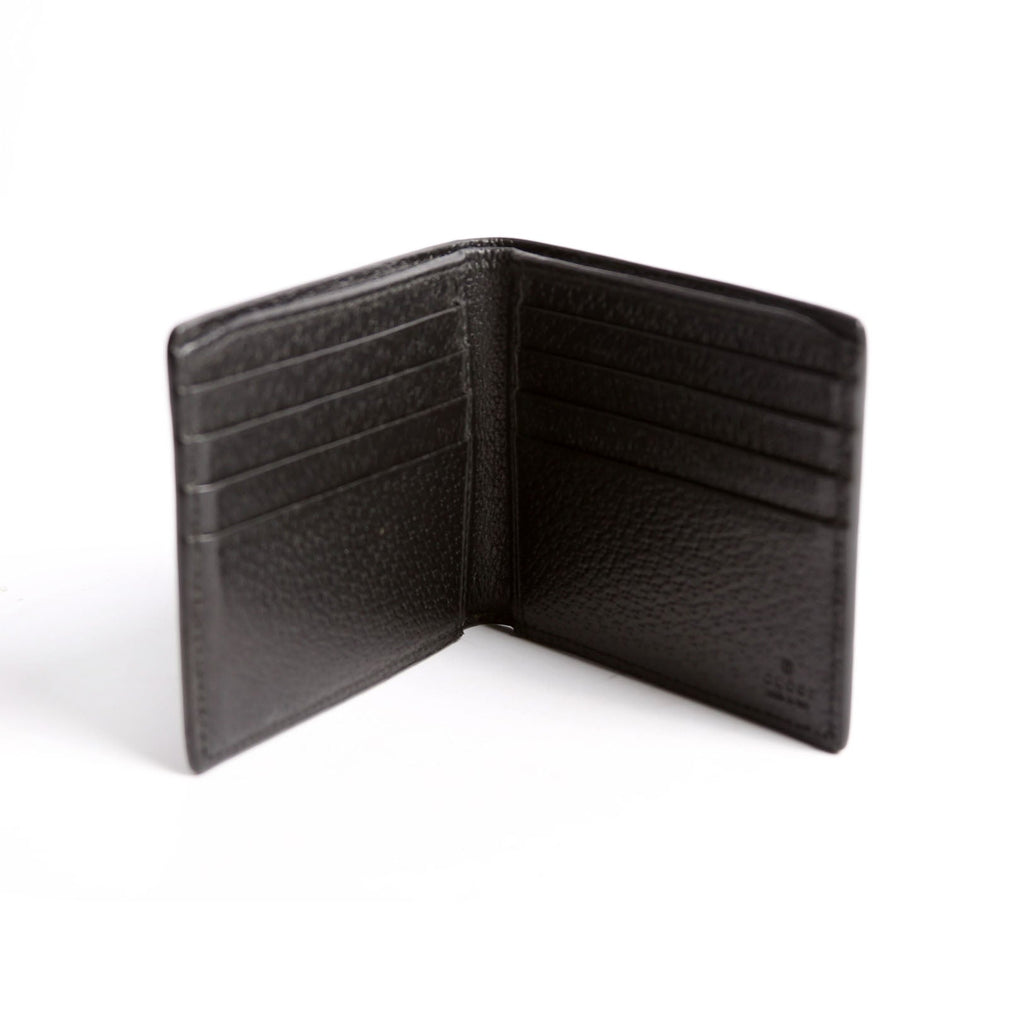 523664 Animalier Bee Leather Wallet Black