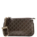 233183 Micro Guccissima Patent Key Pouch Gray