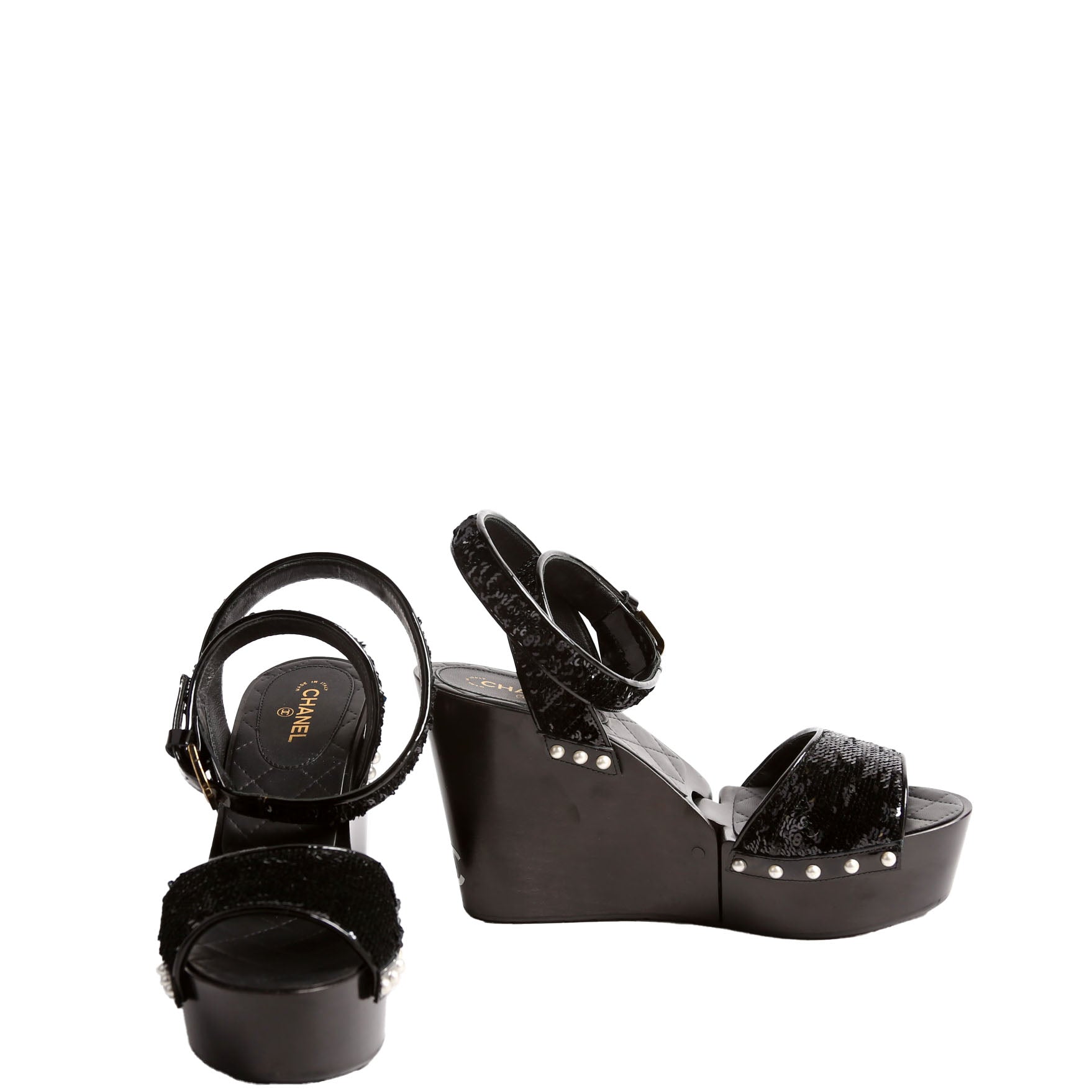 Camella Flower Hindged Wedges Size 37.5