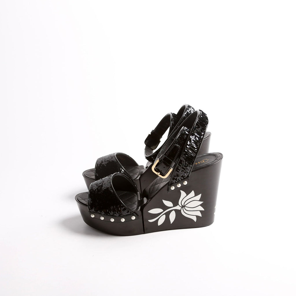 Camella Flower Hindged Wedges Size 37.5