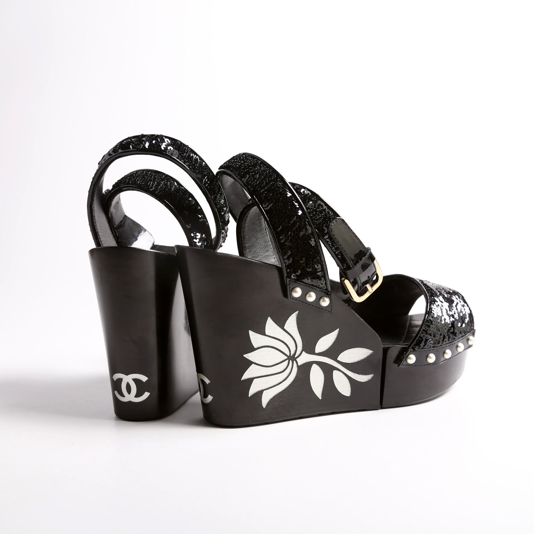 Camella Flower Hindged Wedges Size 37.5