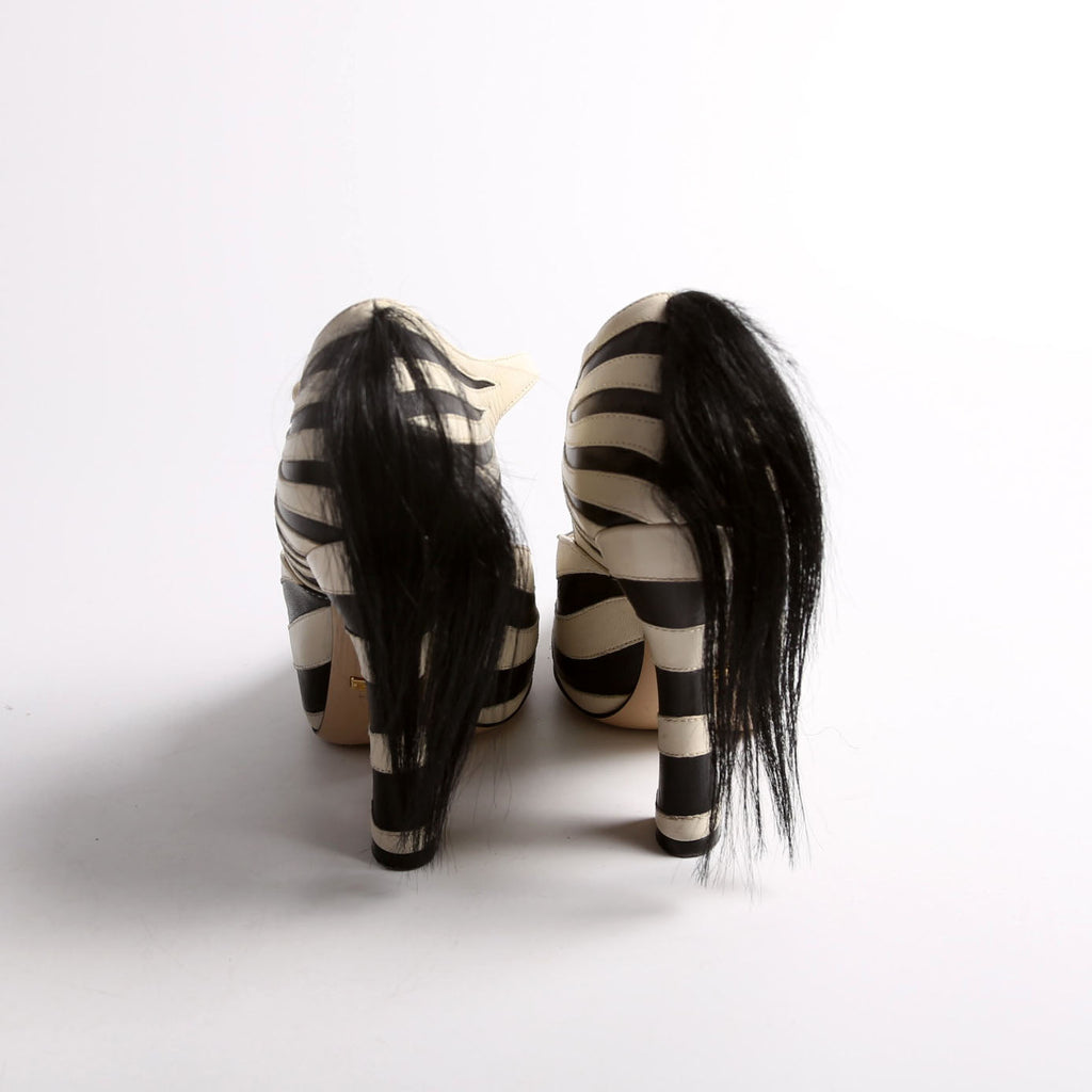 Lesley Mary Jane Pump Zebra Size 36.5