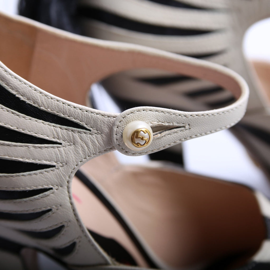 Lesley Mary Jane Pump Zebra Size 36.5