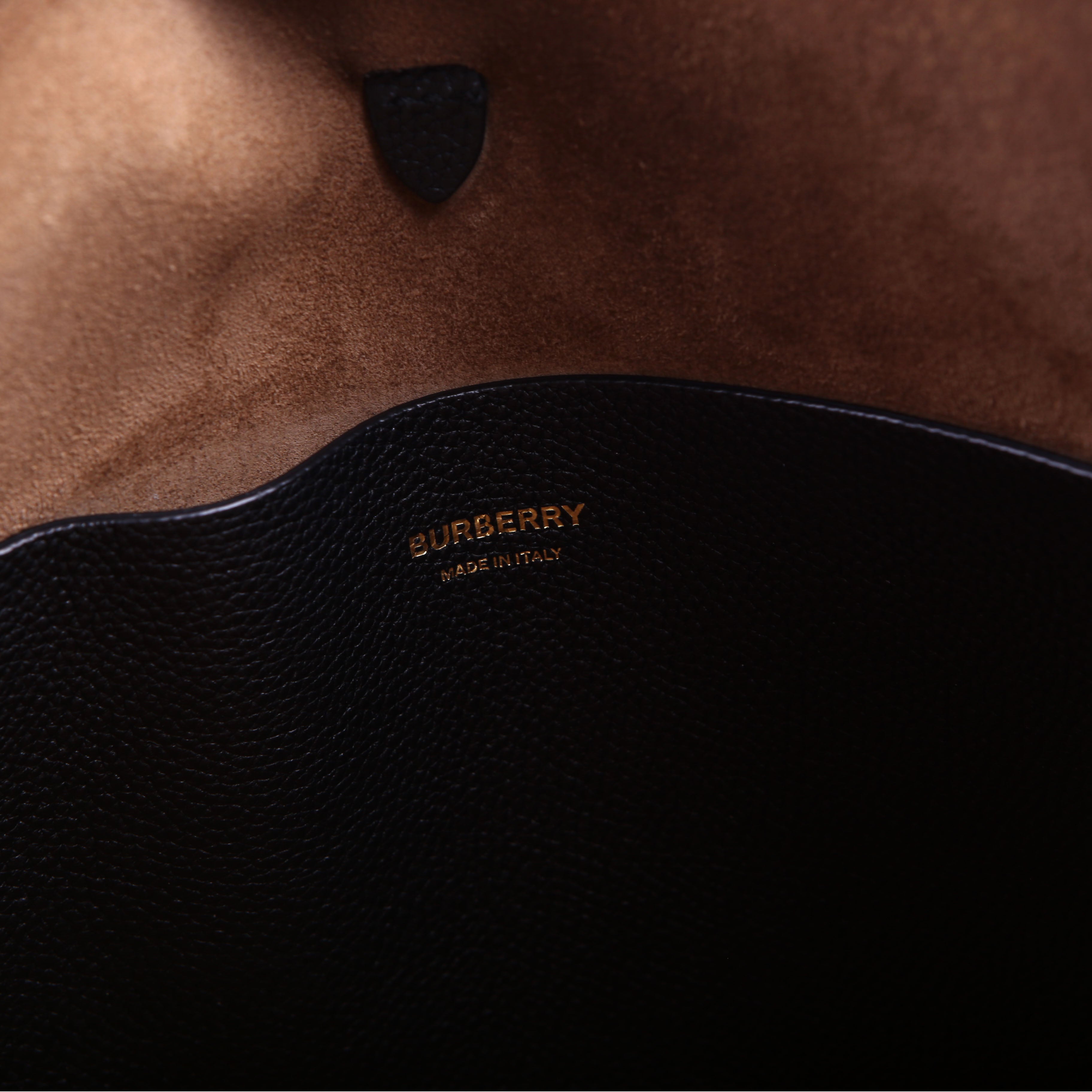 Anne Grain Calfskin Saddle Bag Black