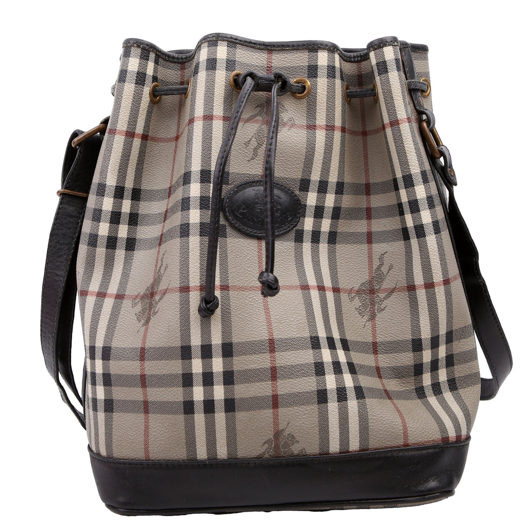 Haymarket Check Medium Bucket Vintage Grey