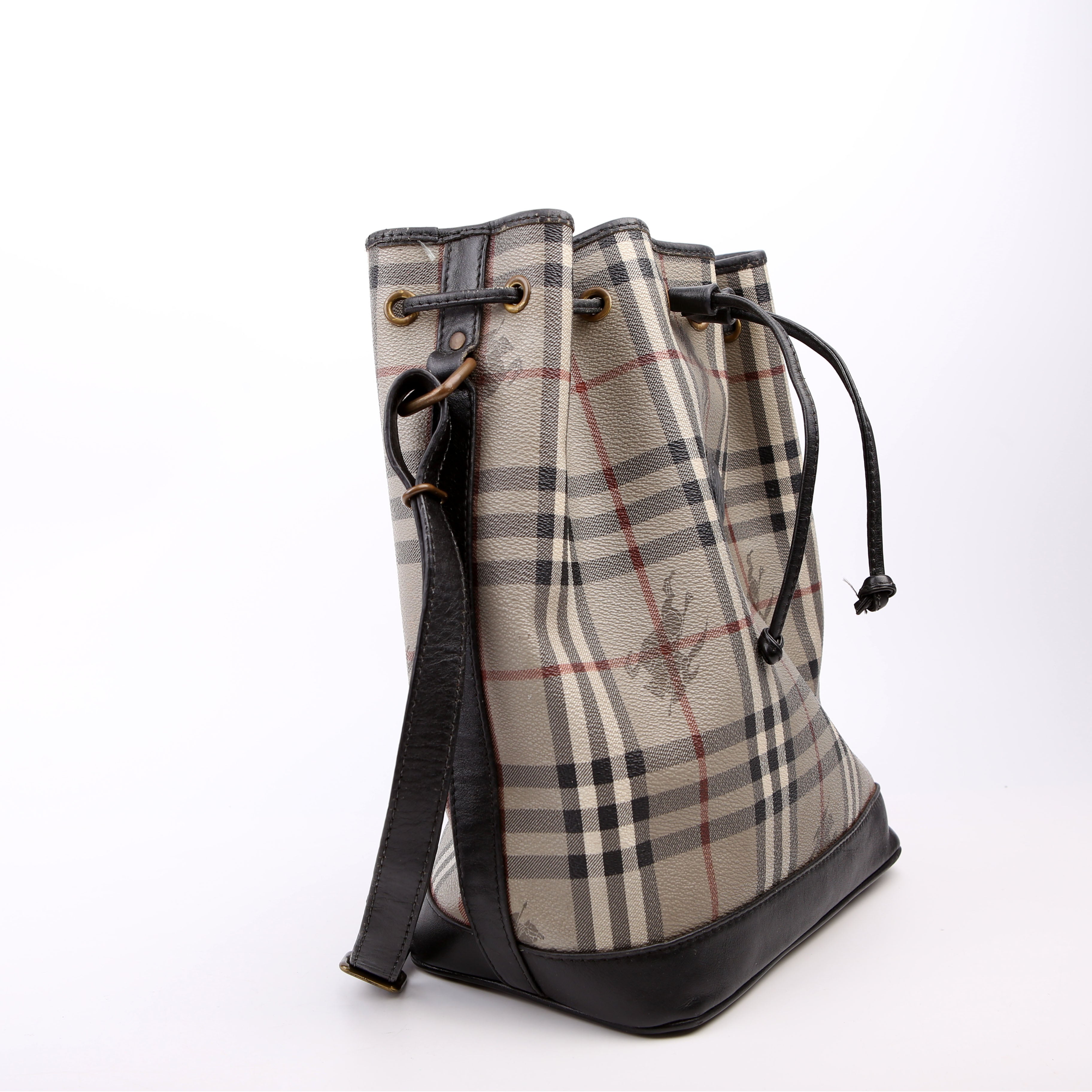 Haymarket Check Medium Bucket Vintage Grey
