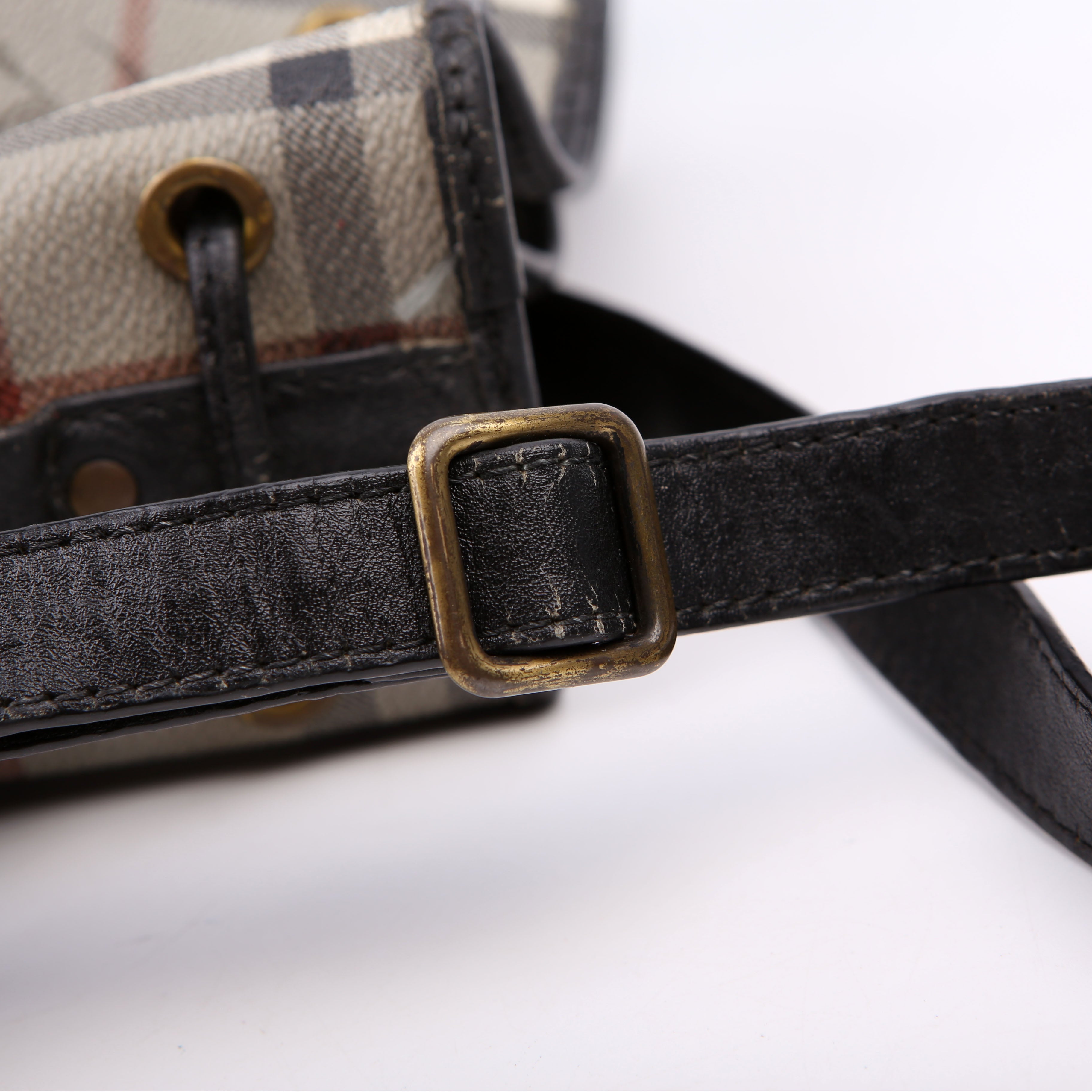 Haymarket Check Medium Bucket Vintage Grey