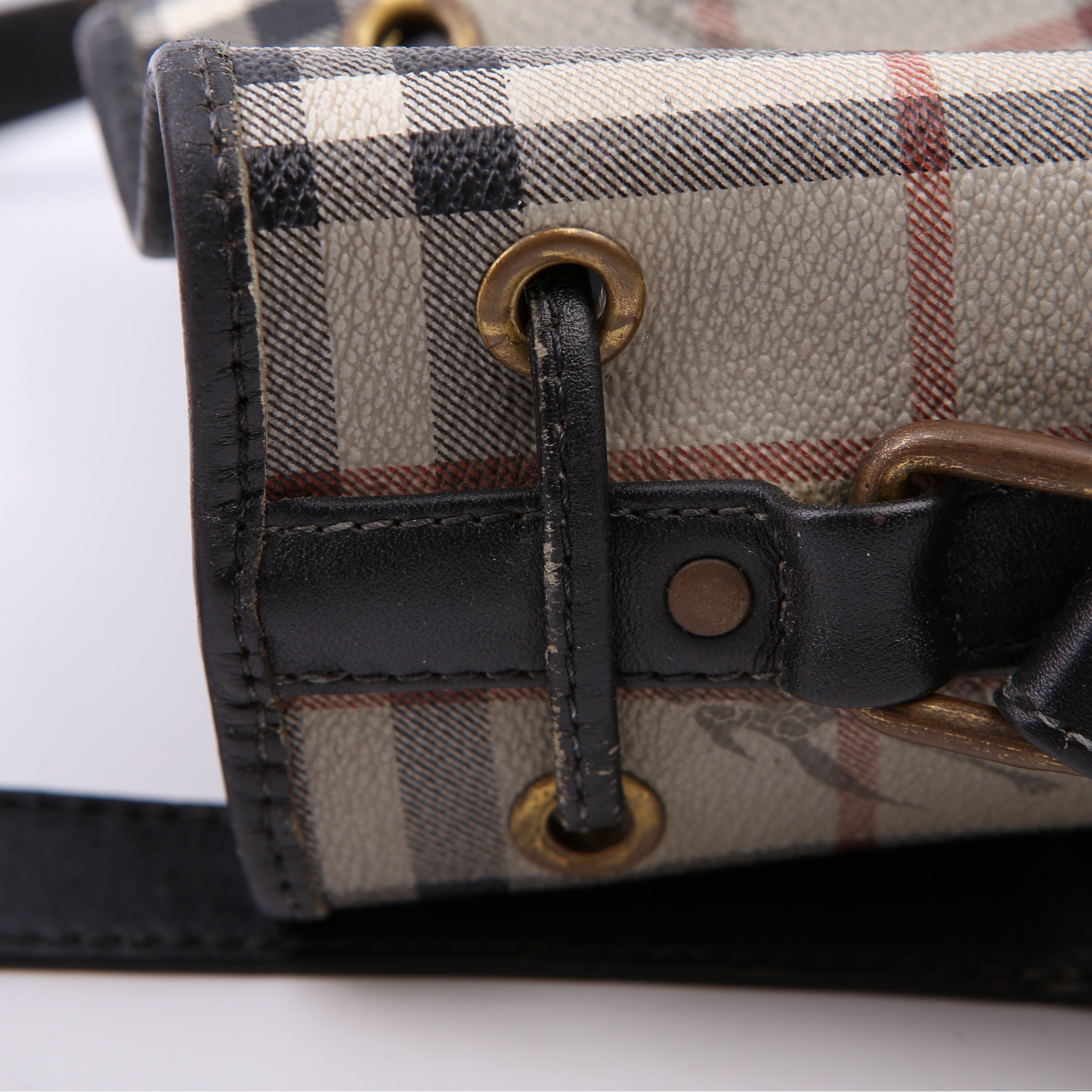 Haymarket Check Medium Bucket Vintage Grey