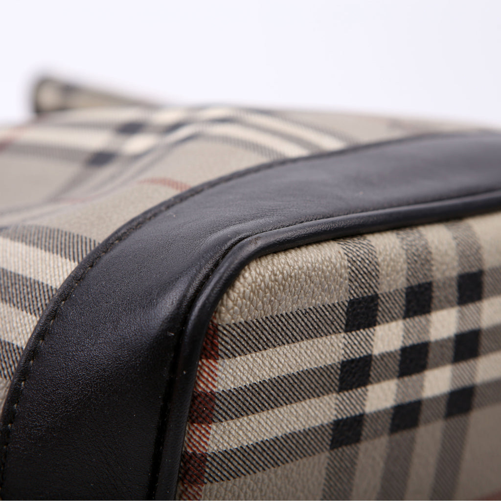 Haymarket Check Medium Bucket Vintage Grey