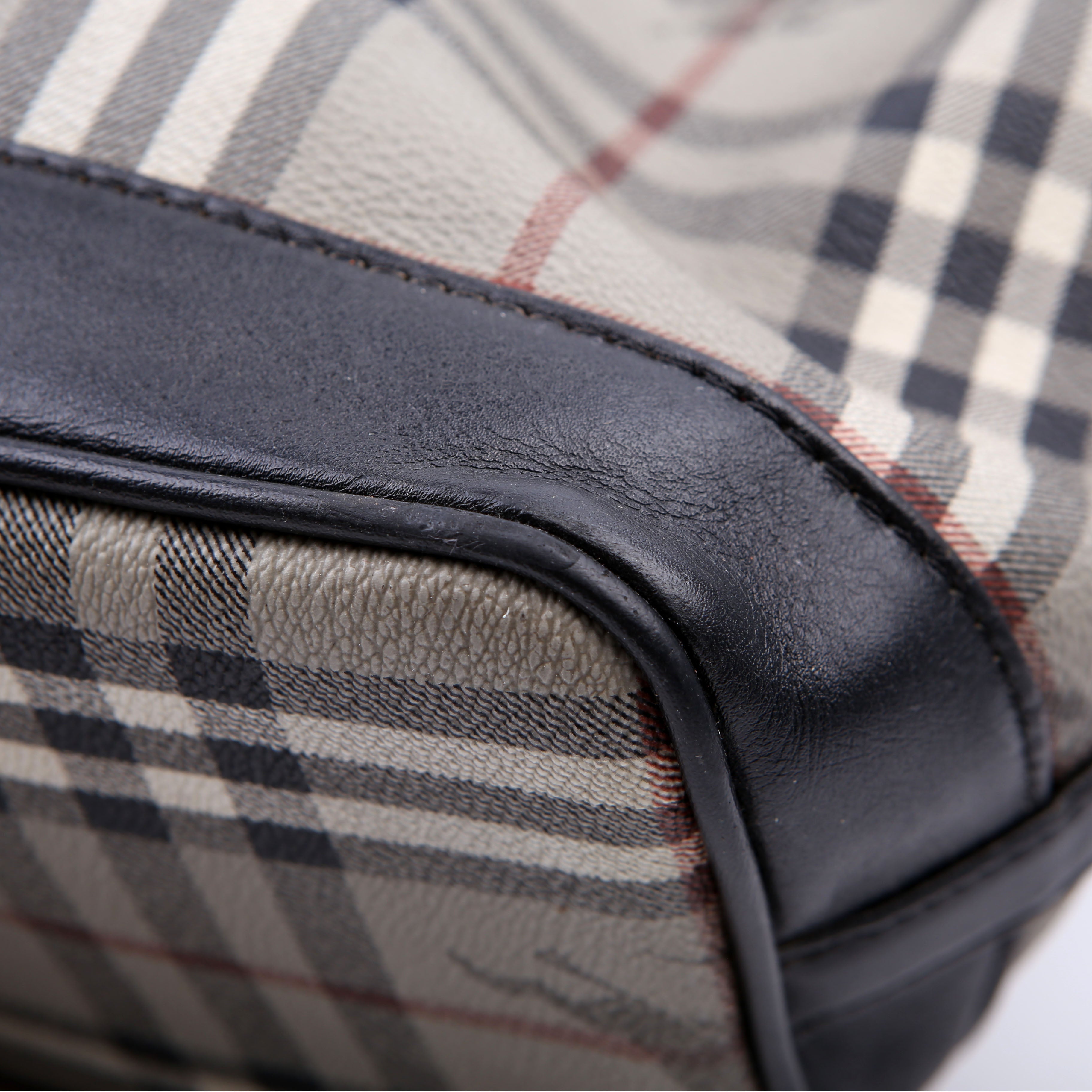 Haymarket Check Medium Bucket Vintage Grey
