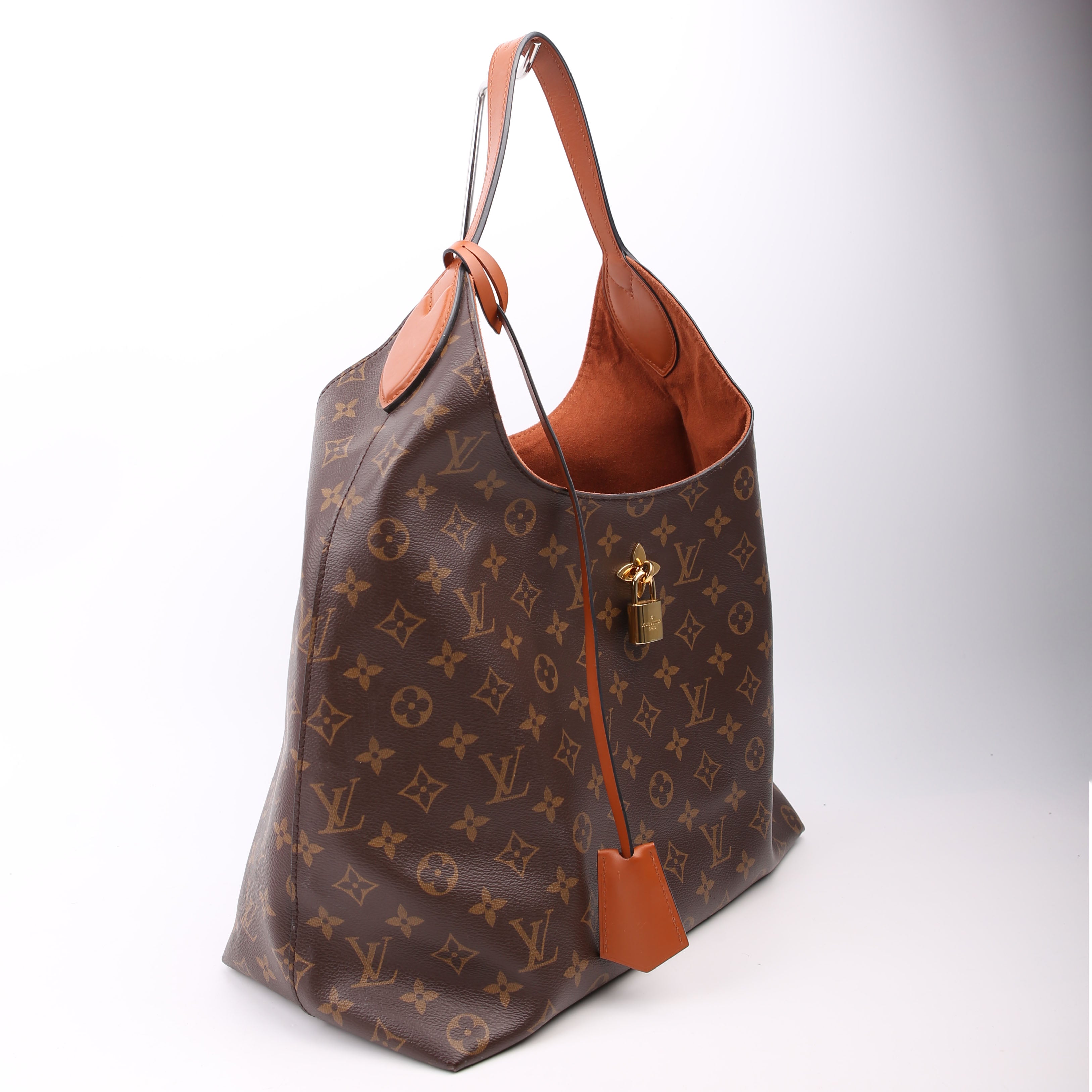Flower Hobo Monogram Brown