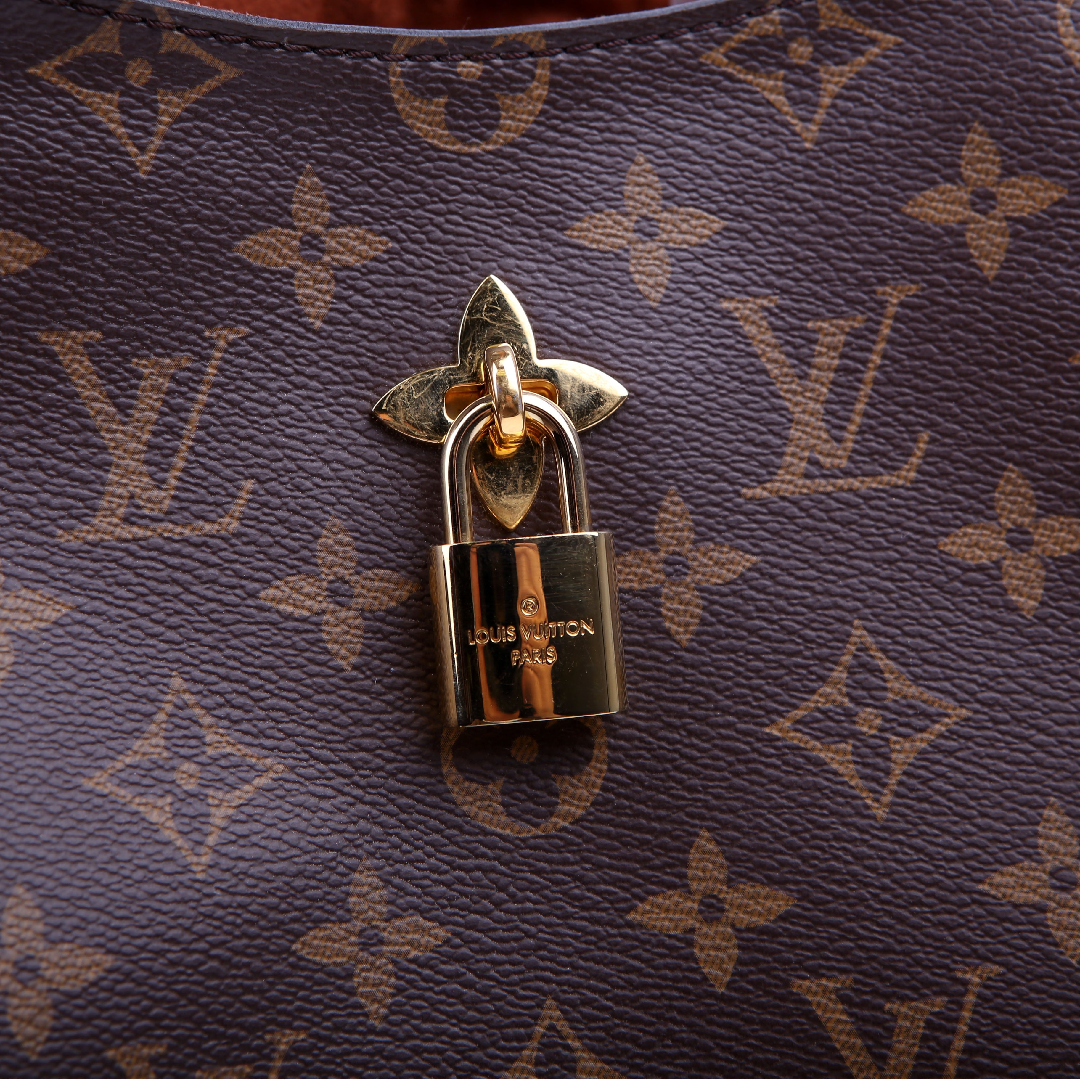 Flower Hobo Monogram Brown