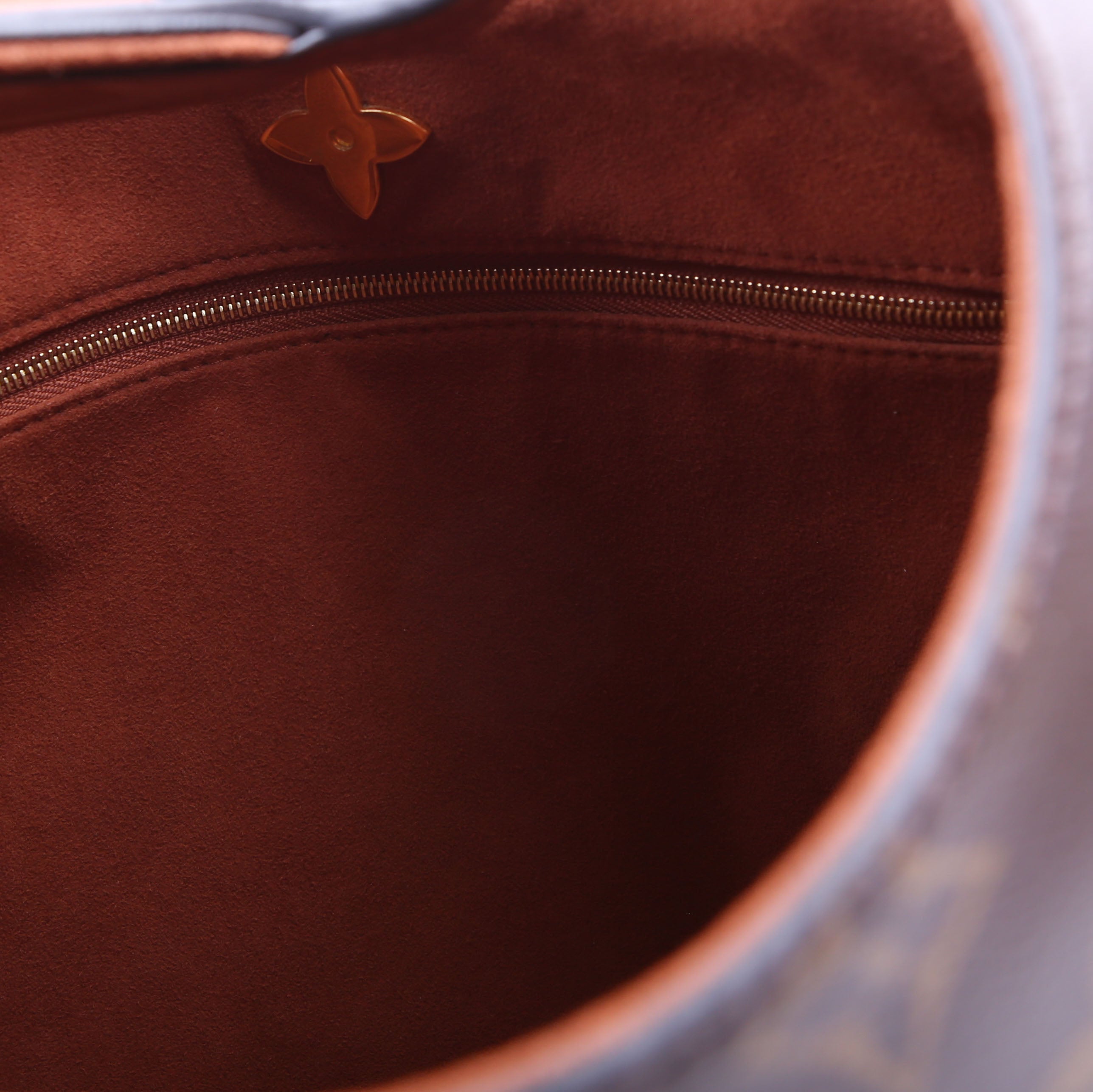 Flower Hobo Monogram Brown