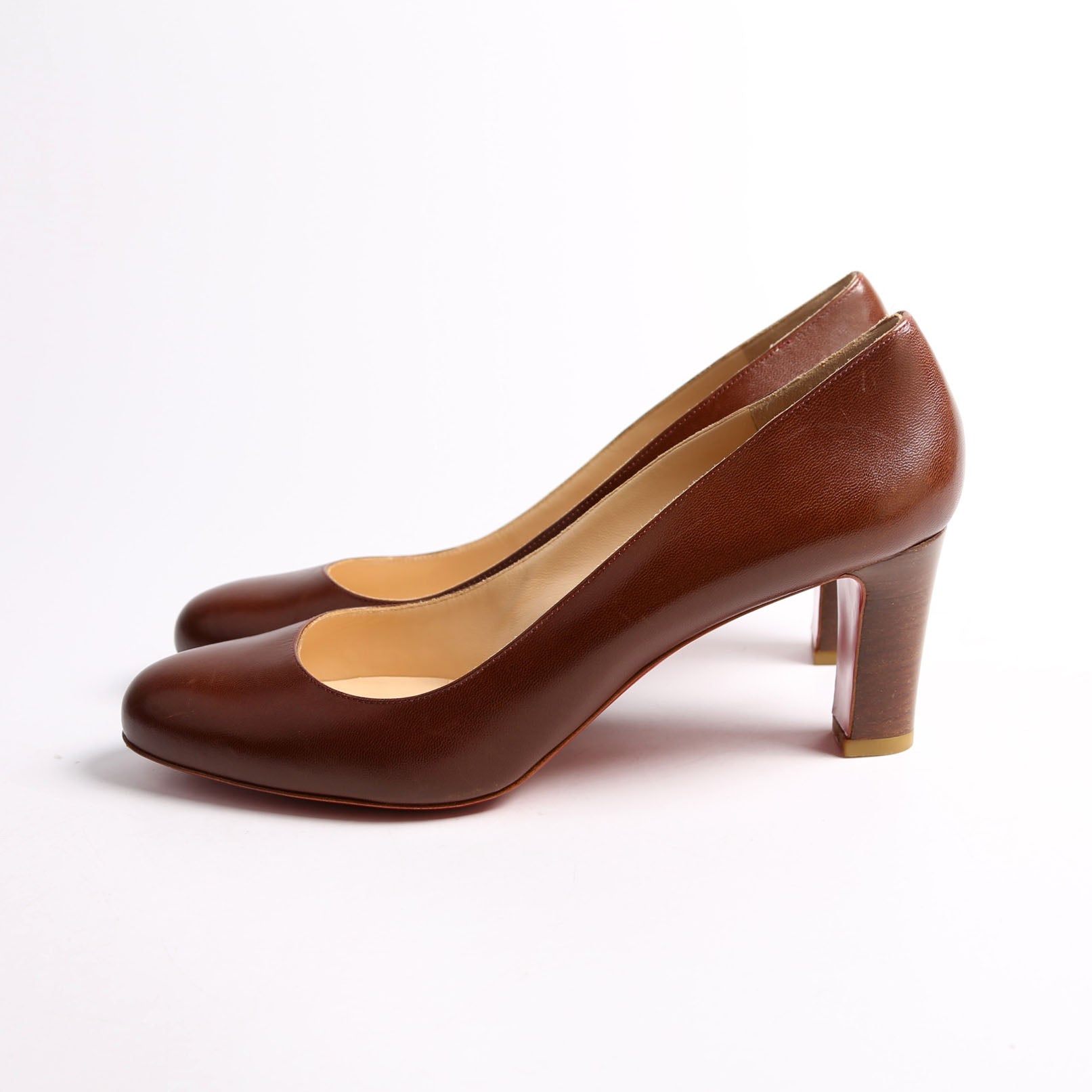 Lady Gena 85mm Block Heel Size 41 Brown