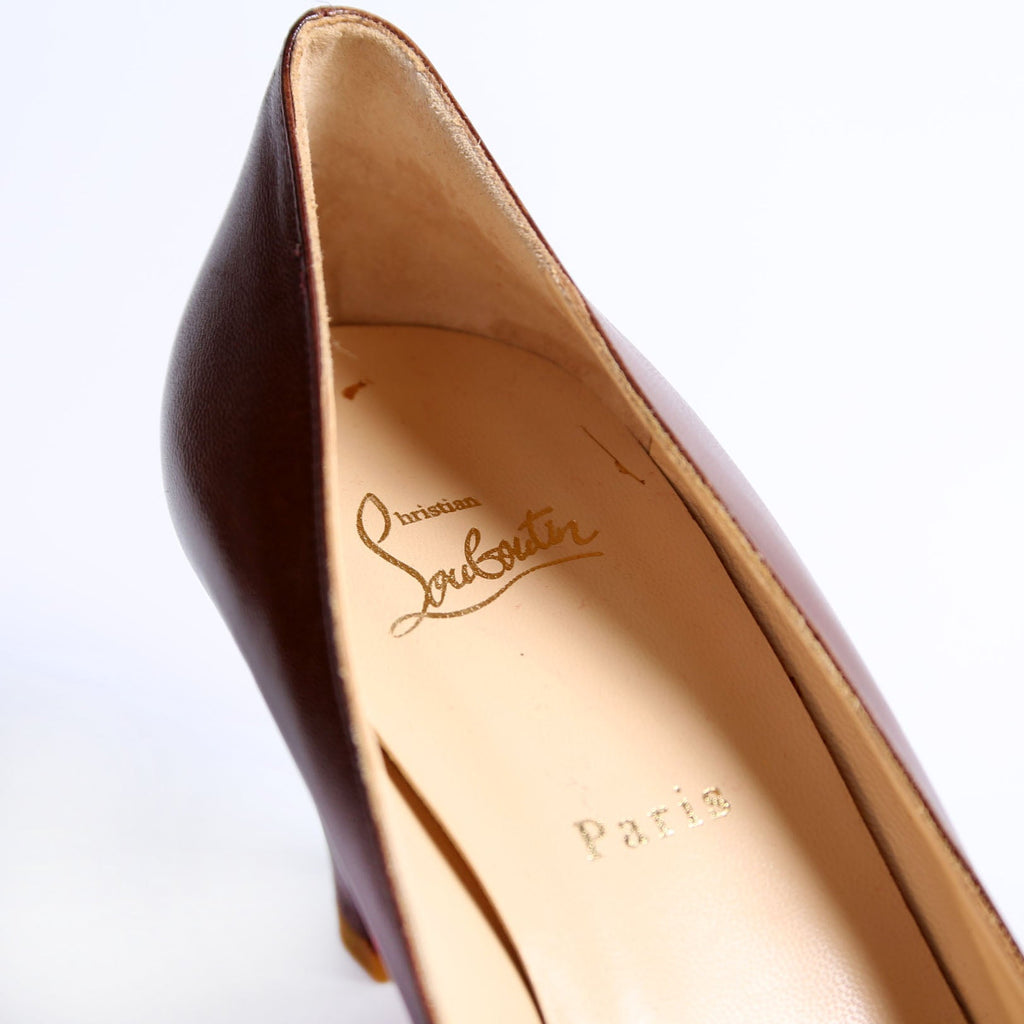 Lady Gena 85mm Block Heel Size 41 Brown