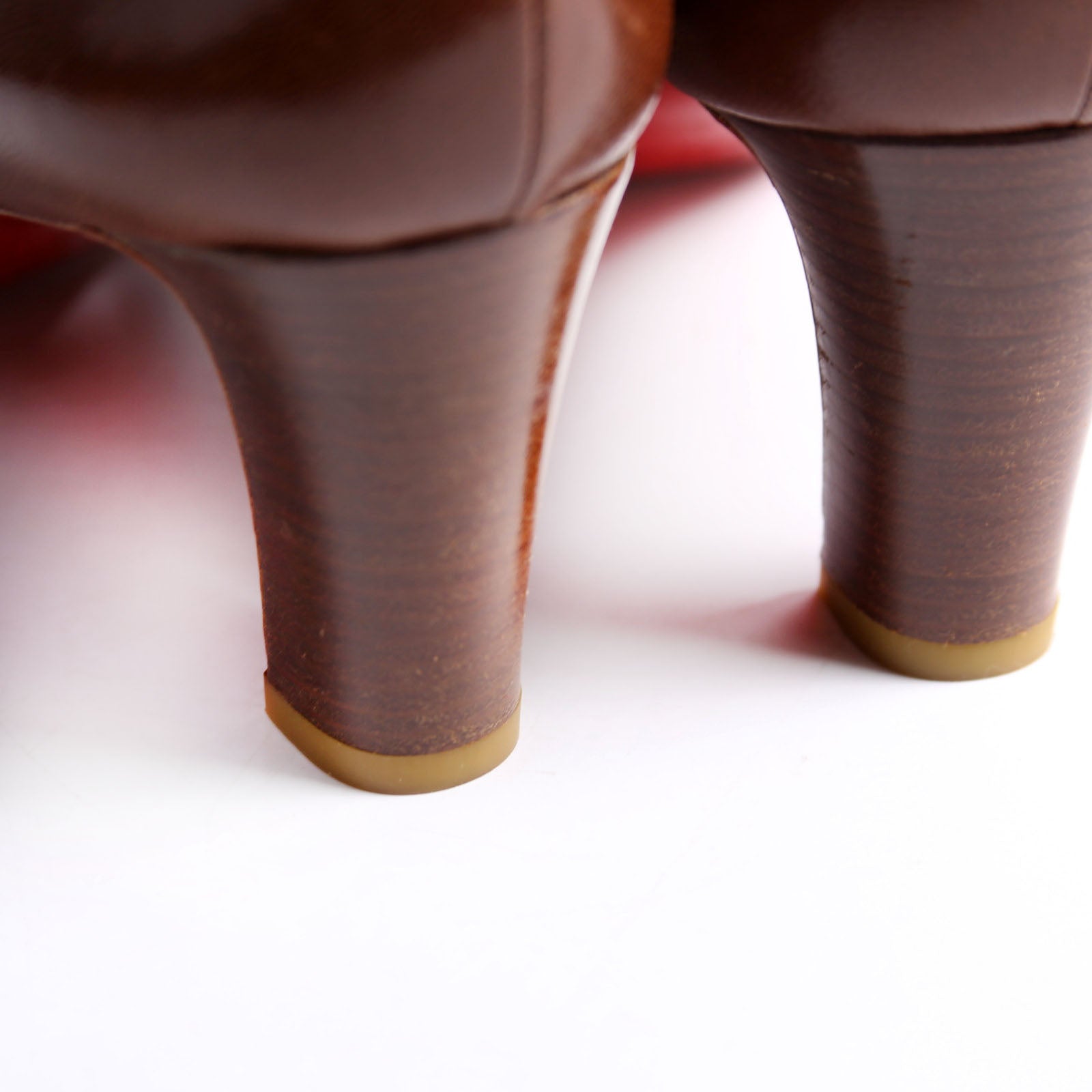 Lady Gena 85mm Block Heel Size 41 Brown