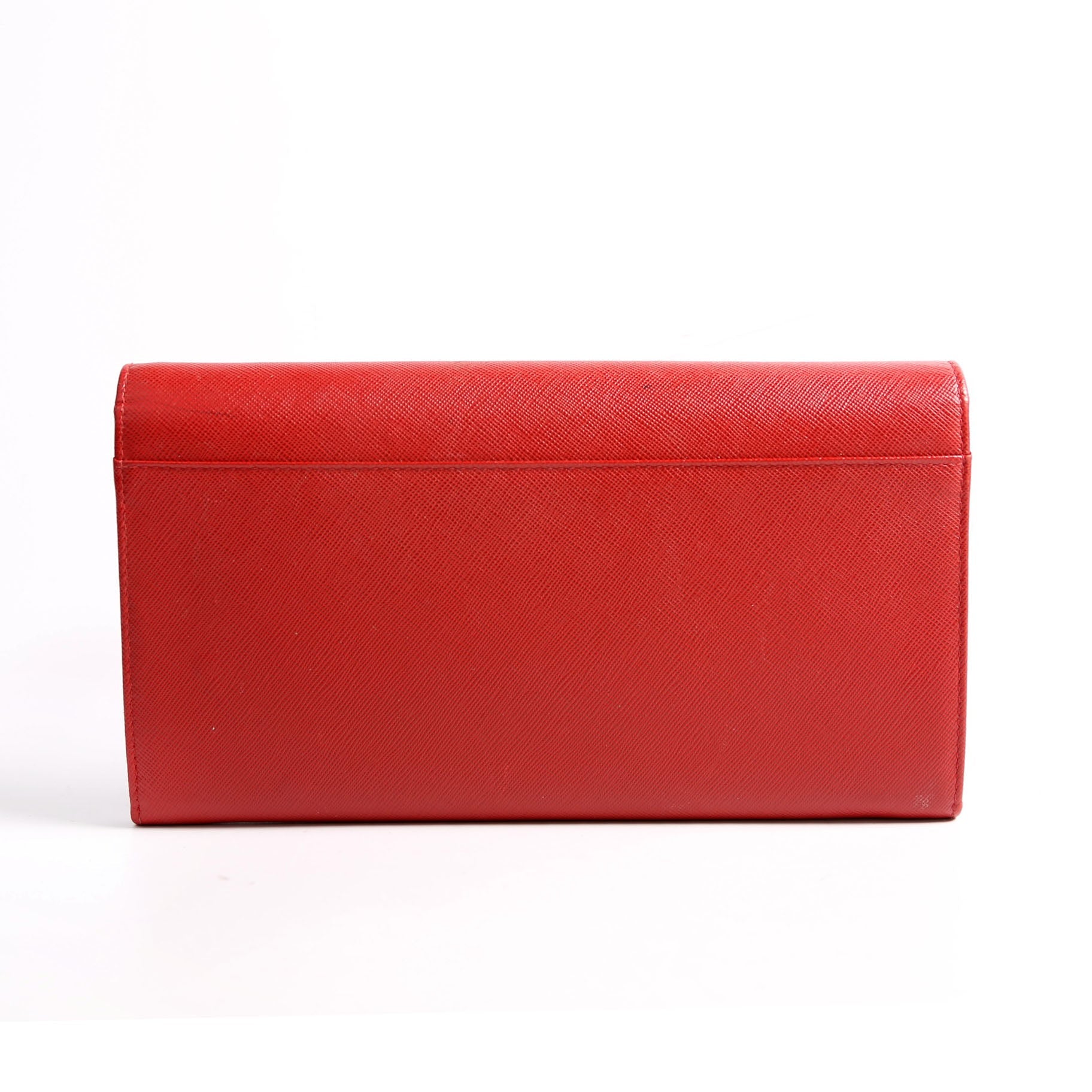 Saffiano Clutch Red