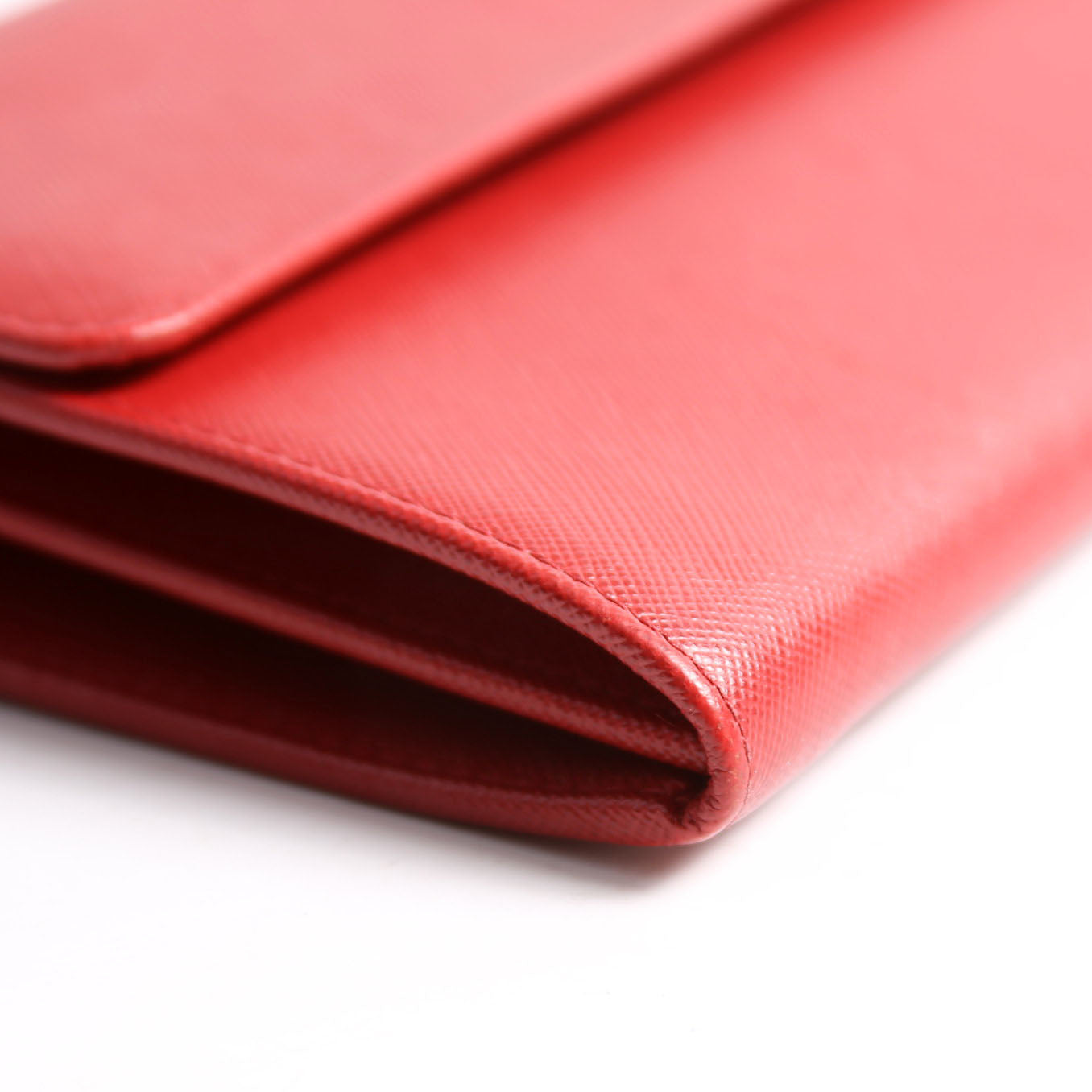 Saffiano Clutch Red