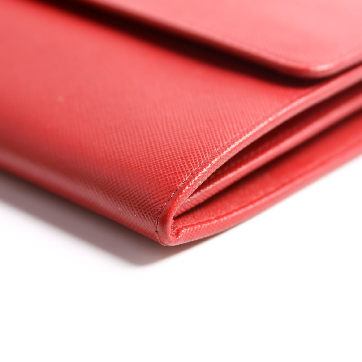 Saffiano Clutch Red