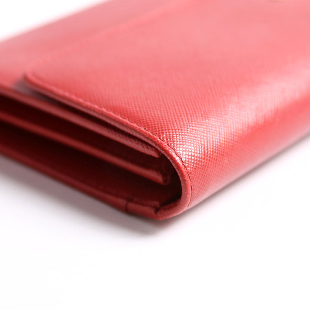 Saffiano Clutch Red