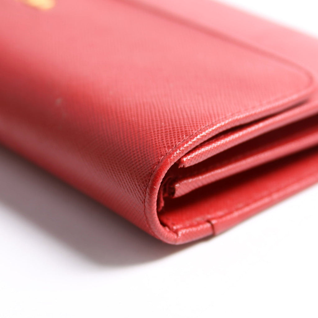 Saffiano Clutch Red