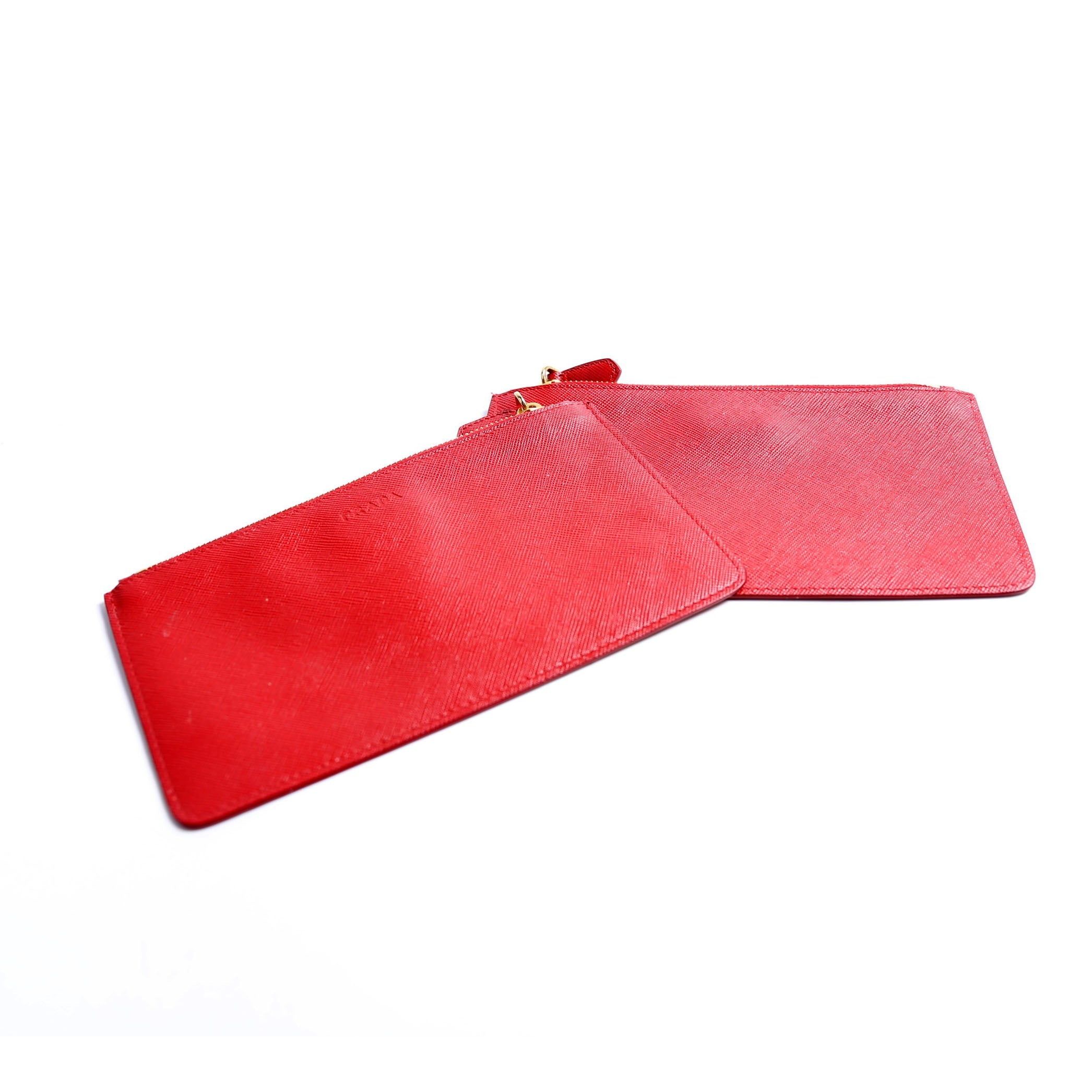 Saffiano Clutch Red