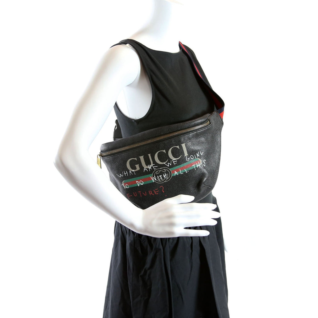 Gucci 493869 Retro Belt Bag Medium Black