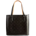 Stockton Monogram Mat Leather Gray