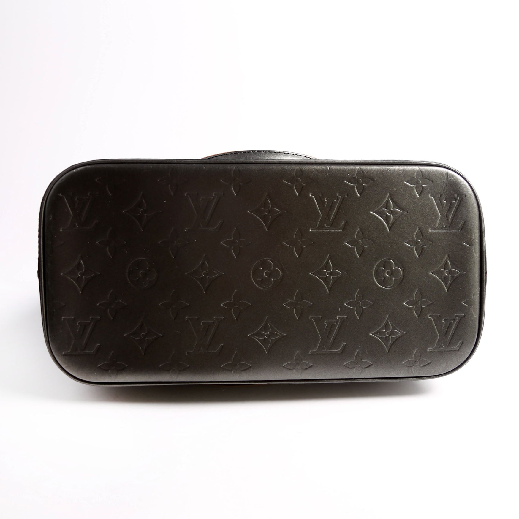 Stockton Monogram Mat Leather Gray
