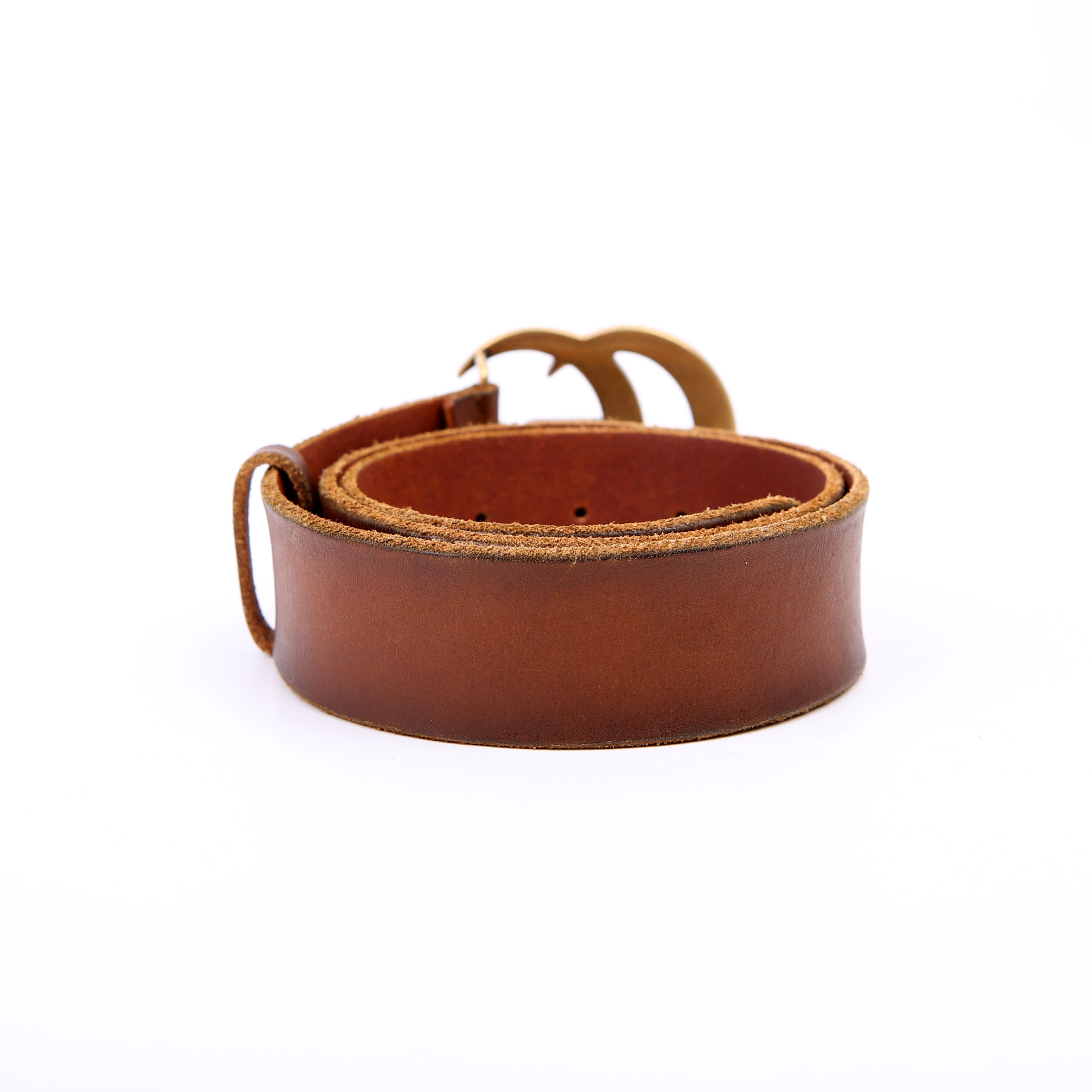 409416 Marmont Leather Belt Size 80/32 Brown