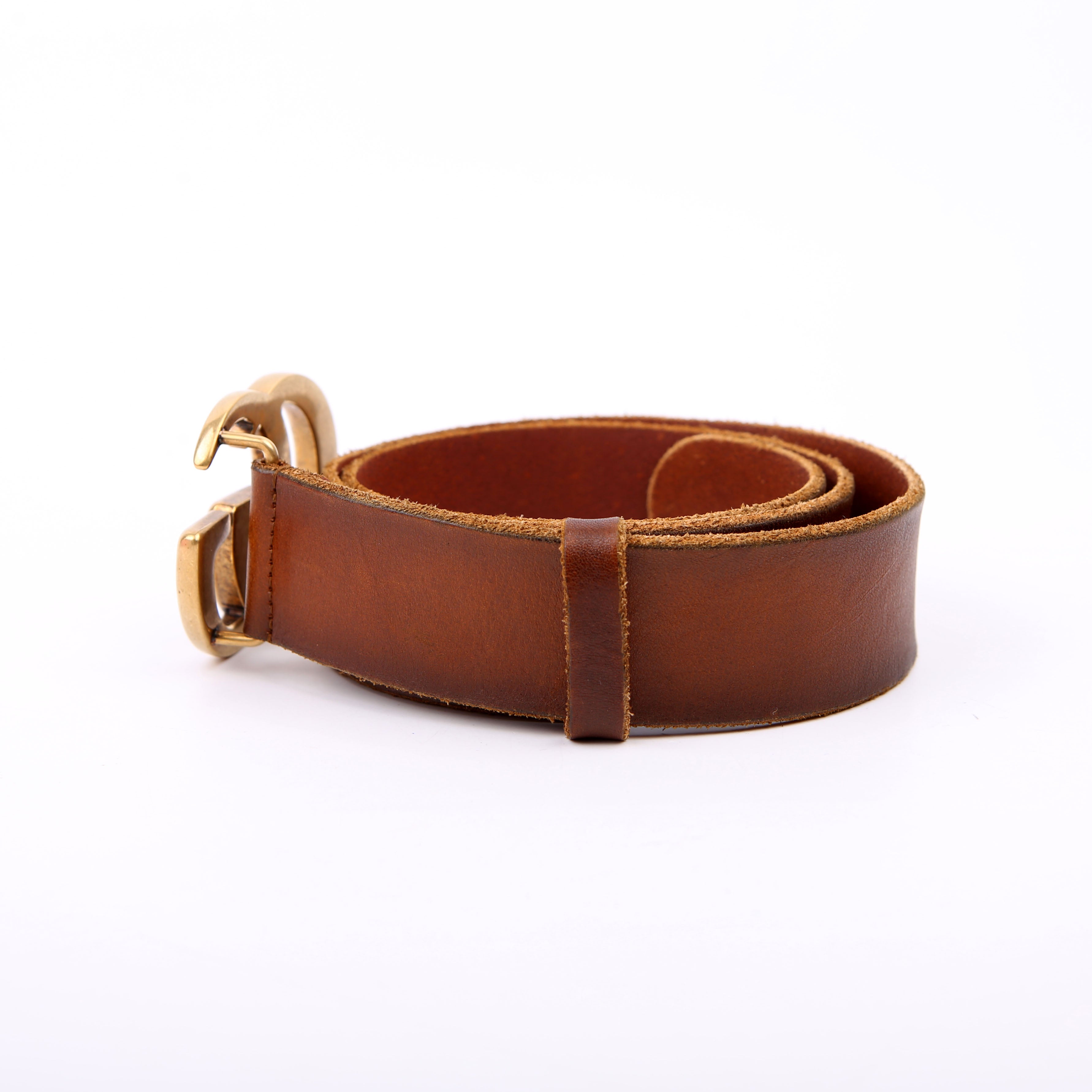409416 Marmont Leather Belt Size 80/32 Brown