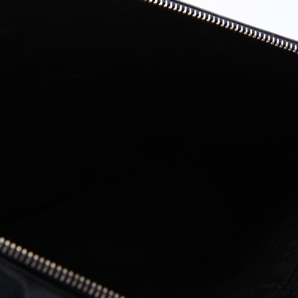 Chocolate Bar Shoulder Bag Lambskin Black