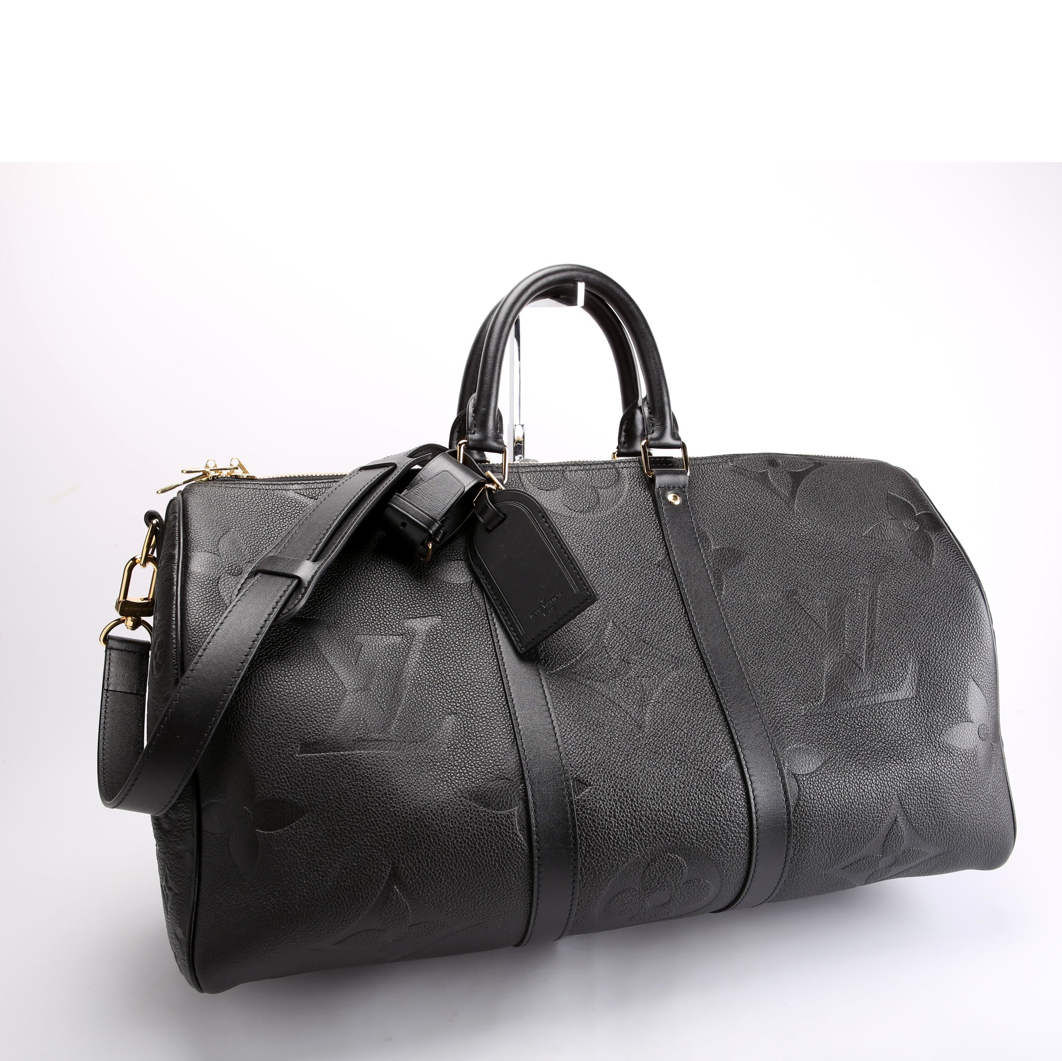 Keepall 45 Bandouliere Giant Empreinte Black