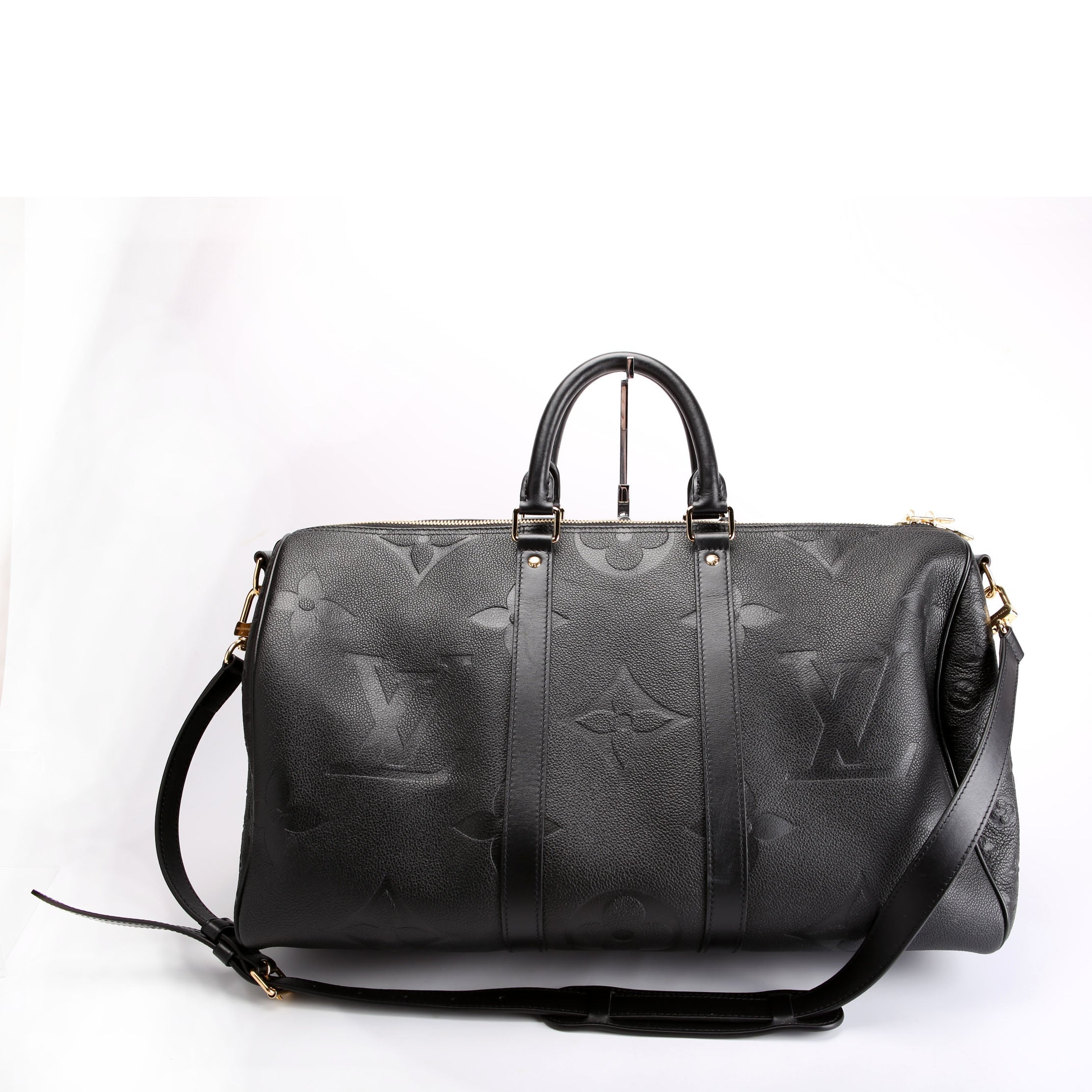 Keepall 45 Bandouliere Giant Empreinte Black
