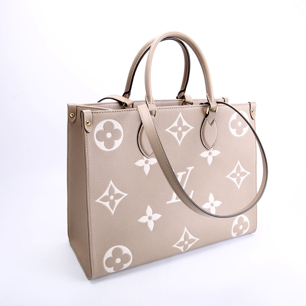ONTHEGO MM Bicolor Empreinte Taupe