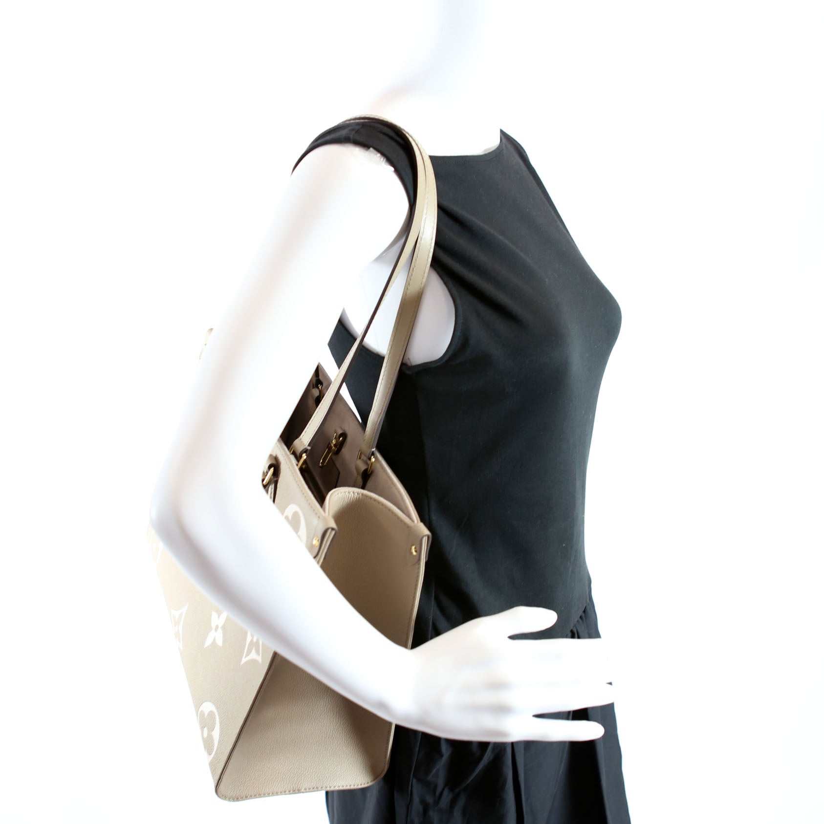 ONTHEGO MM Bicolor Empreinte Taupe