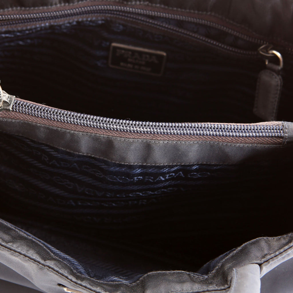 B3864 Tessuto Nylon City Tote Vintage Navy