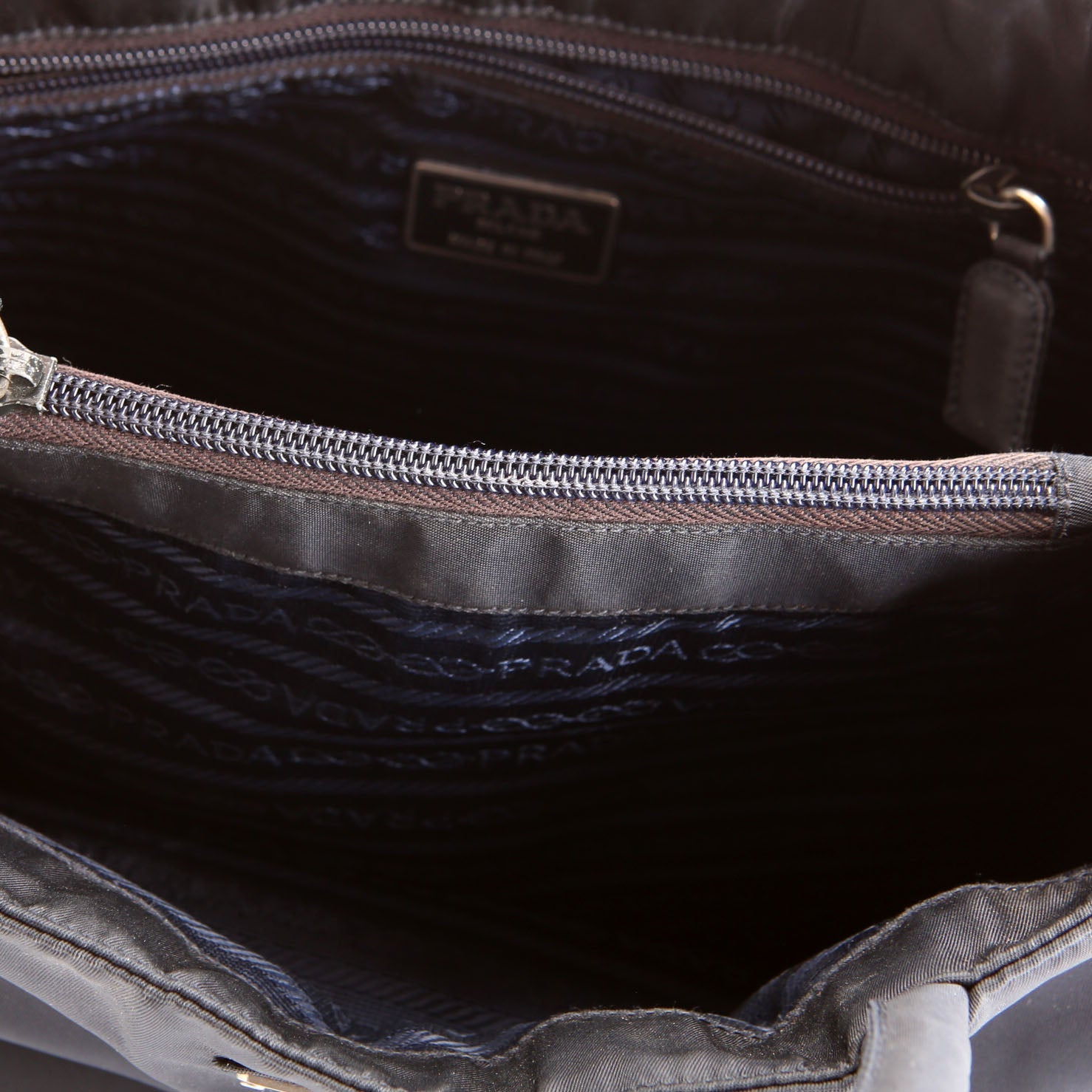 B3864 Tessuto Nylon City Tote Vintage Navy