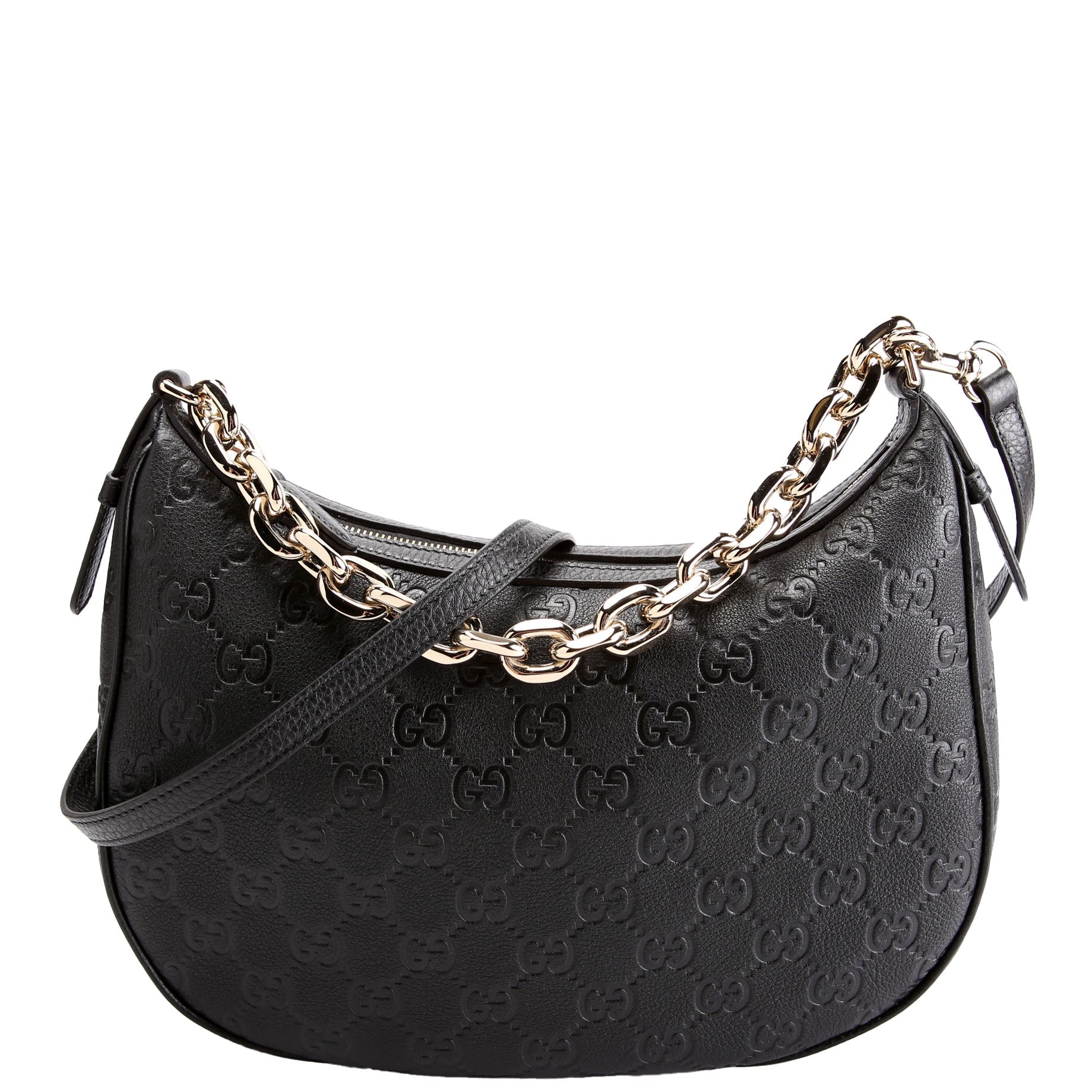 820453 GG Emblem Shoulder Large Black