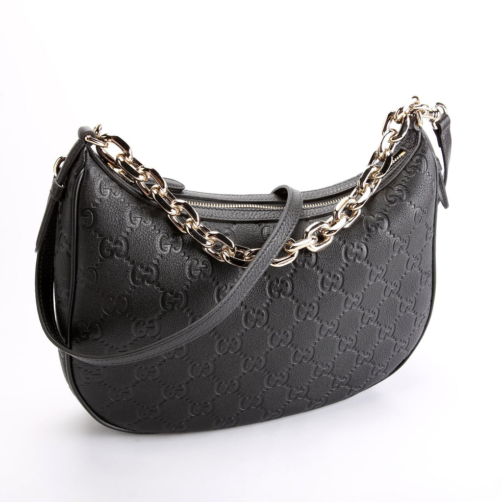 820453 GG Emblem Shoulder Large Black