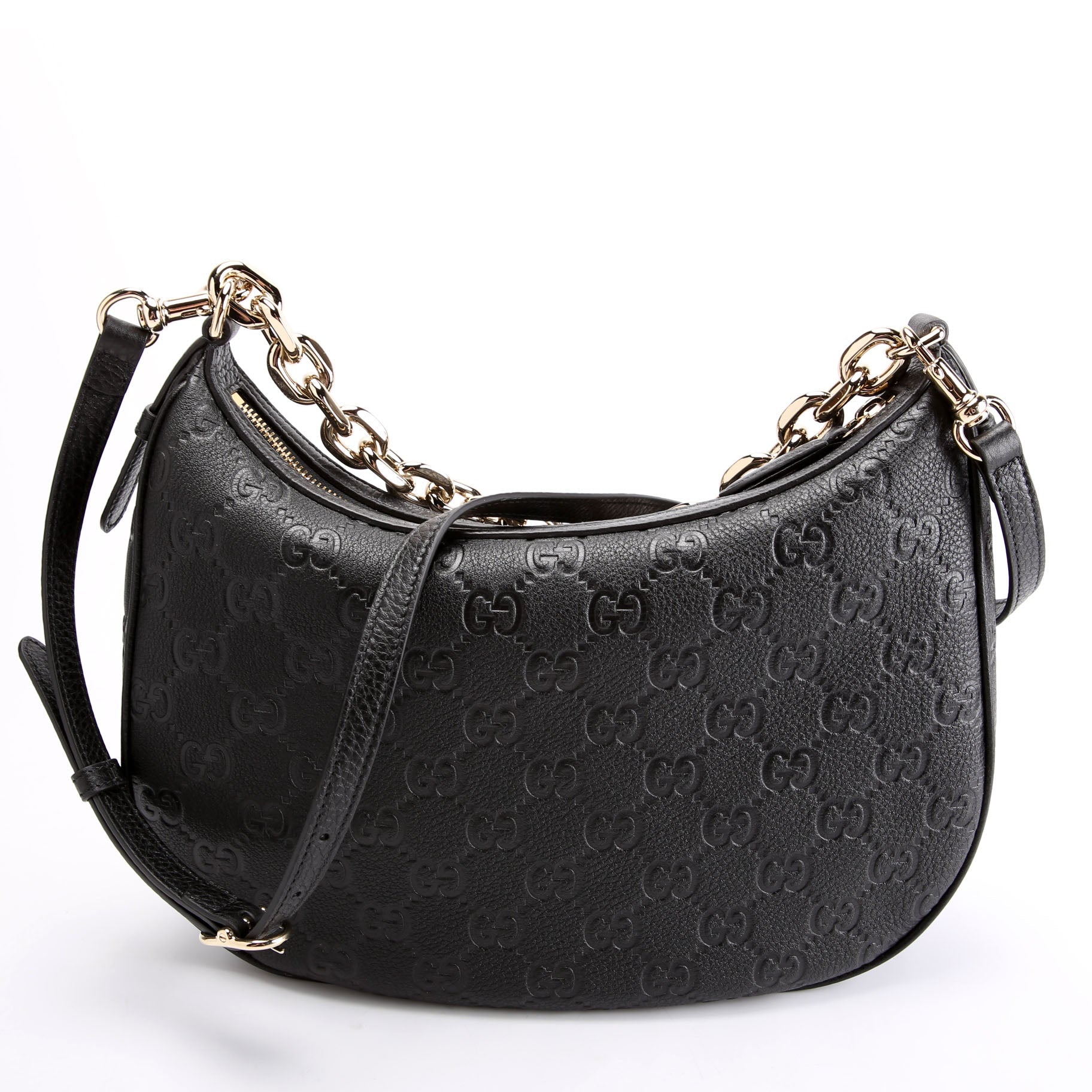 820453 GG Emblem Shoulder Large Black