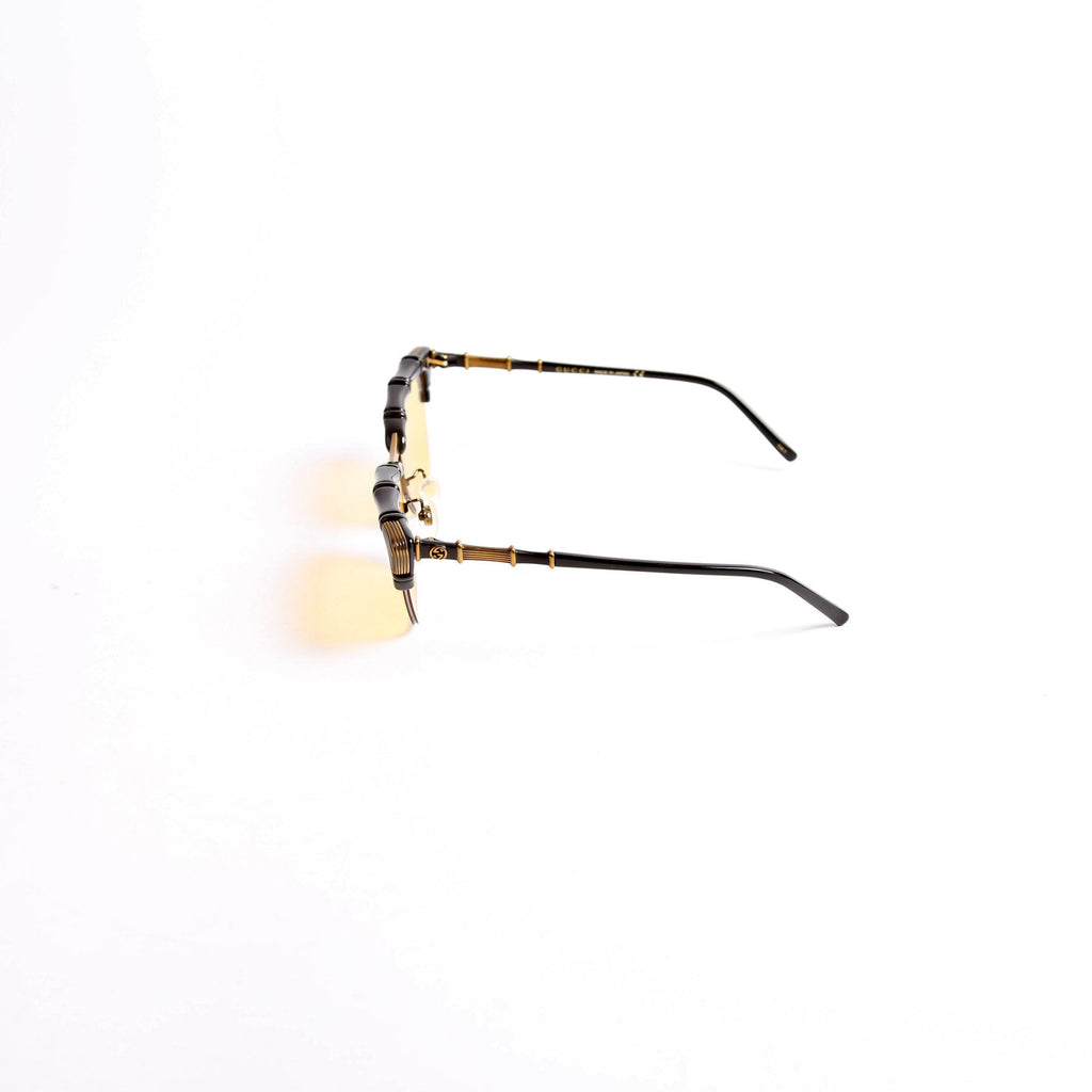 GG0660S Bamboo Frame Sunglasses Black/Gold
