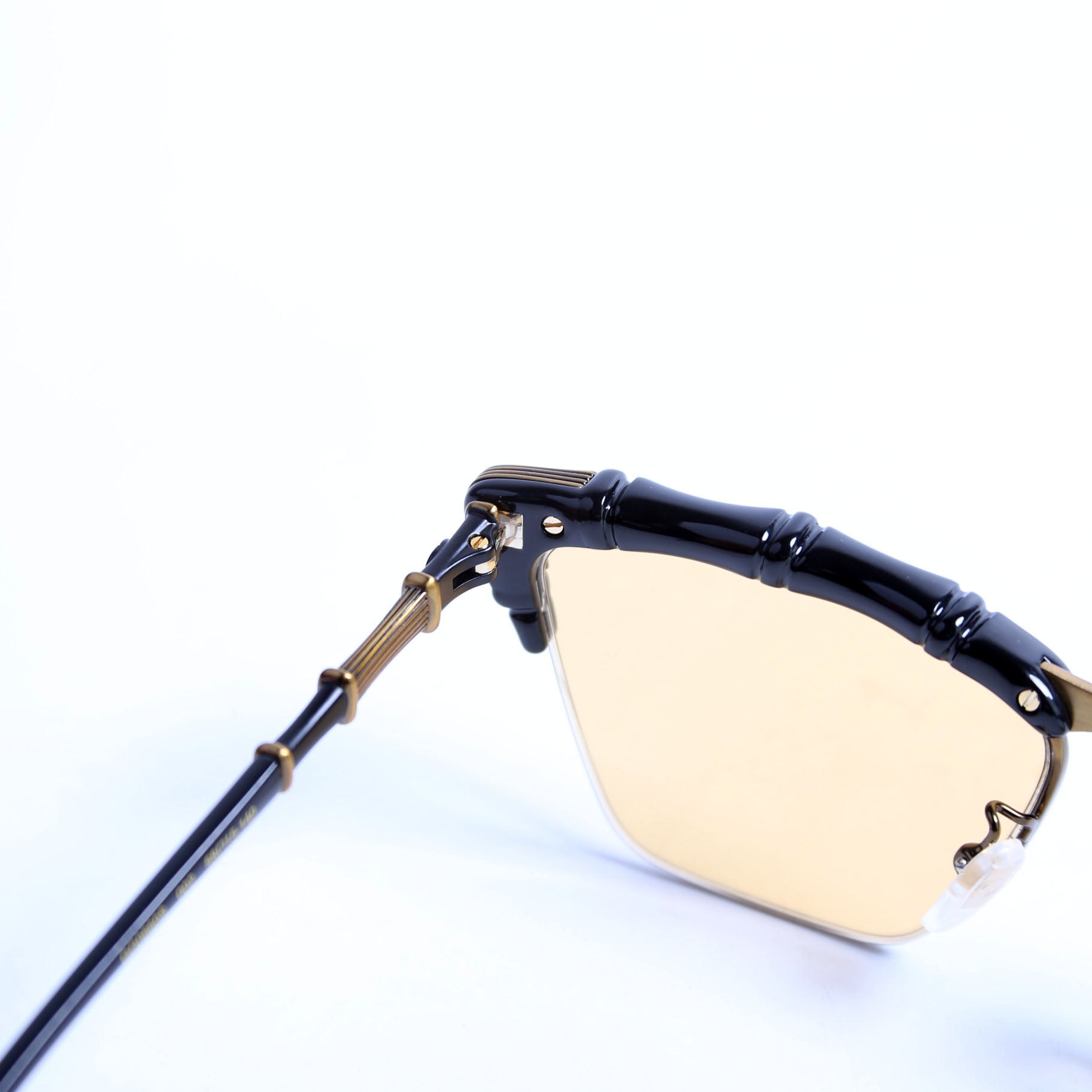 GG0660S Bamboo Frame Sunglasses Black/Gold