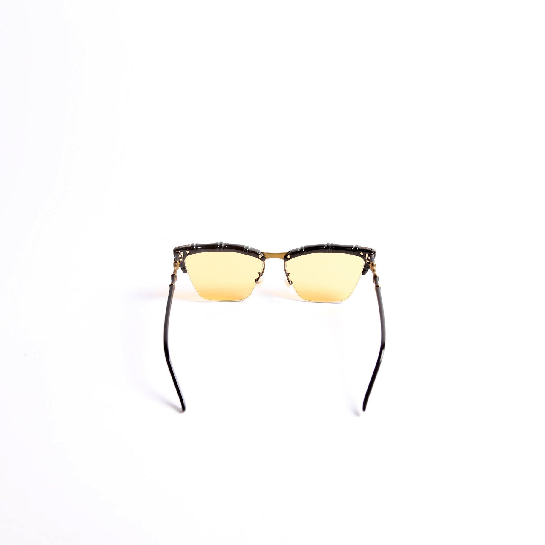 GG0660S Bamboo Frame Sunglasses Black/Gold