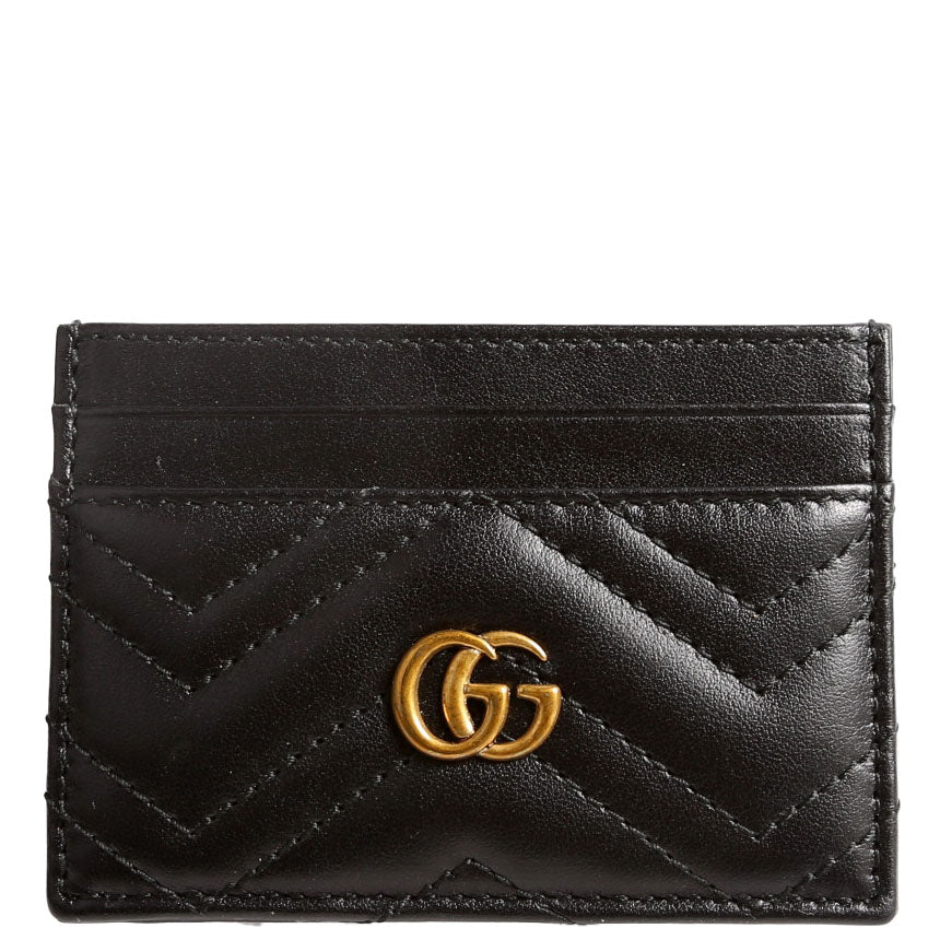 443127 GG Marmont Card Holder Black